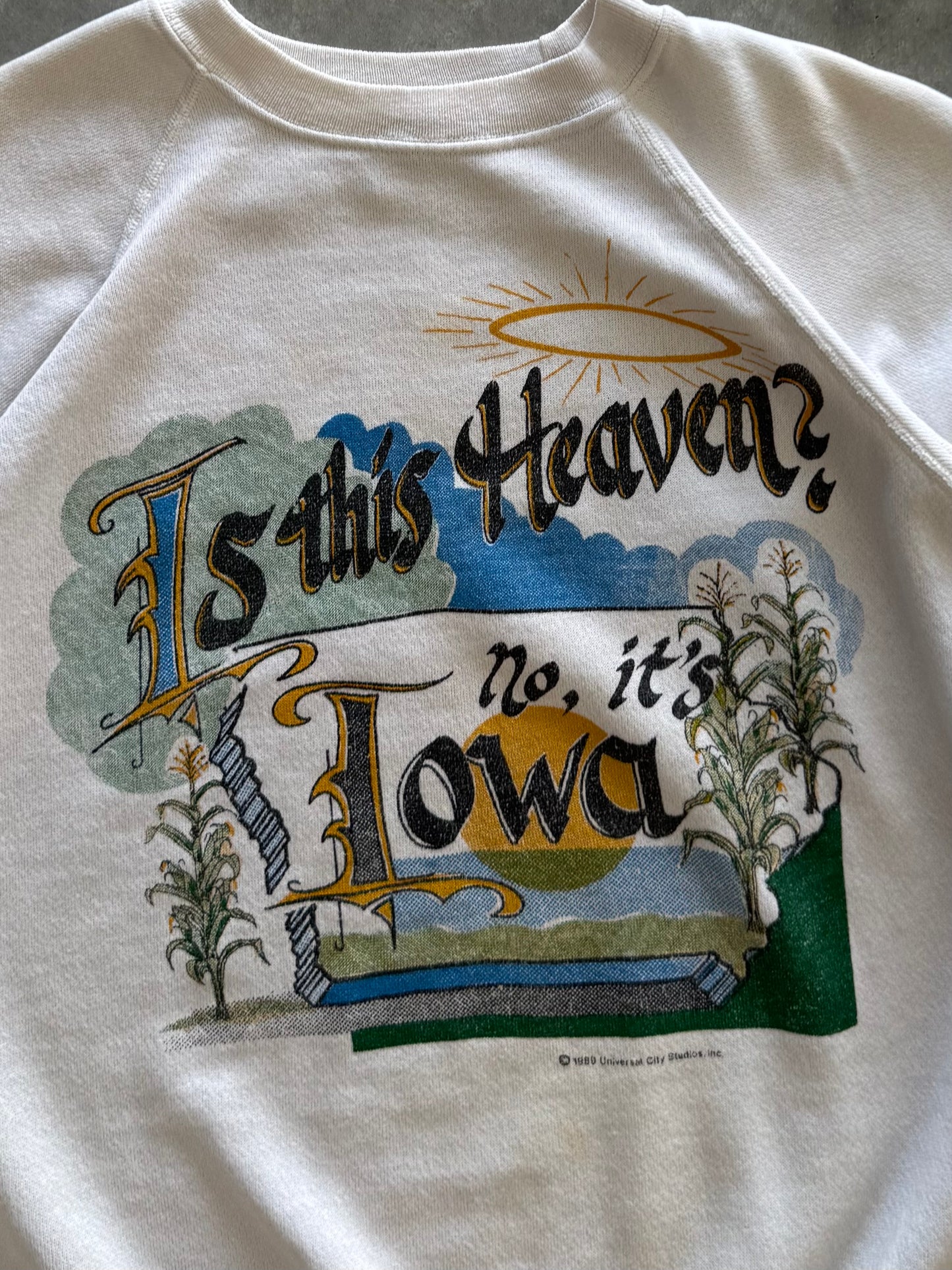 Vintage 1980s Is This Heaven No It’s Iowa Sweatshirt - M