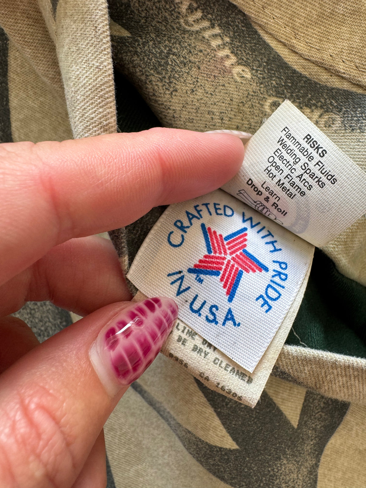 Vintage 80s Trebark Camo Reversible Jacket - M