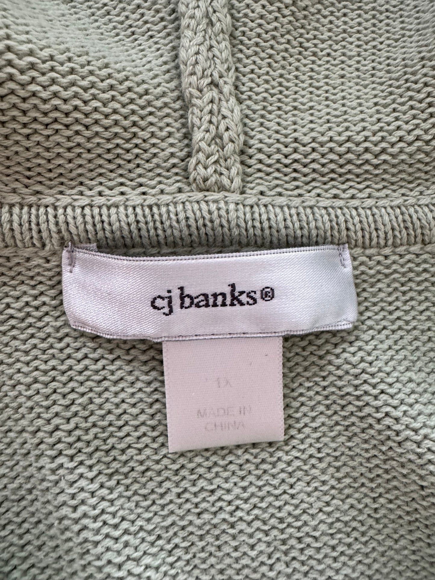 Vintage Knit Zip Up Hoodie - XL