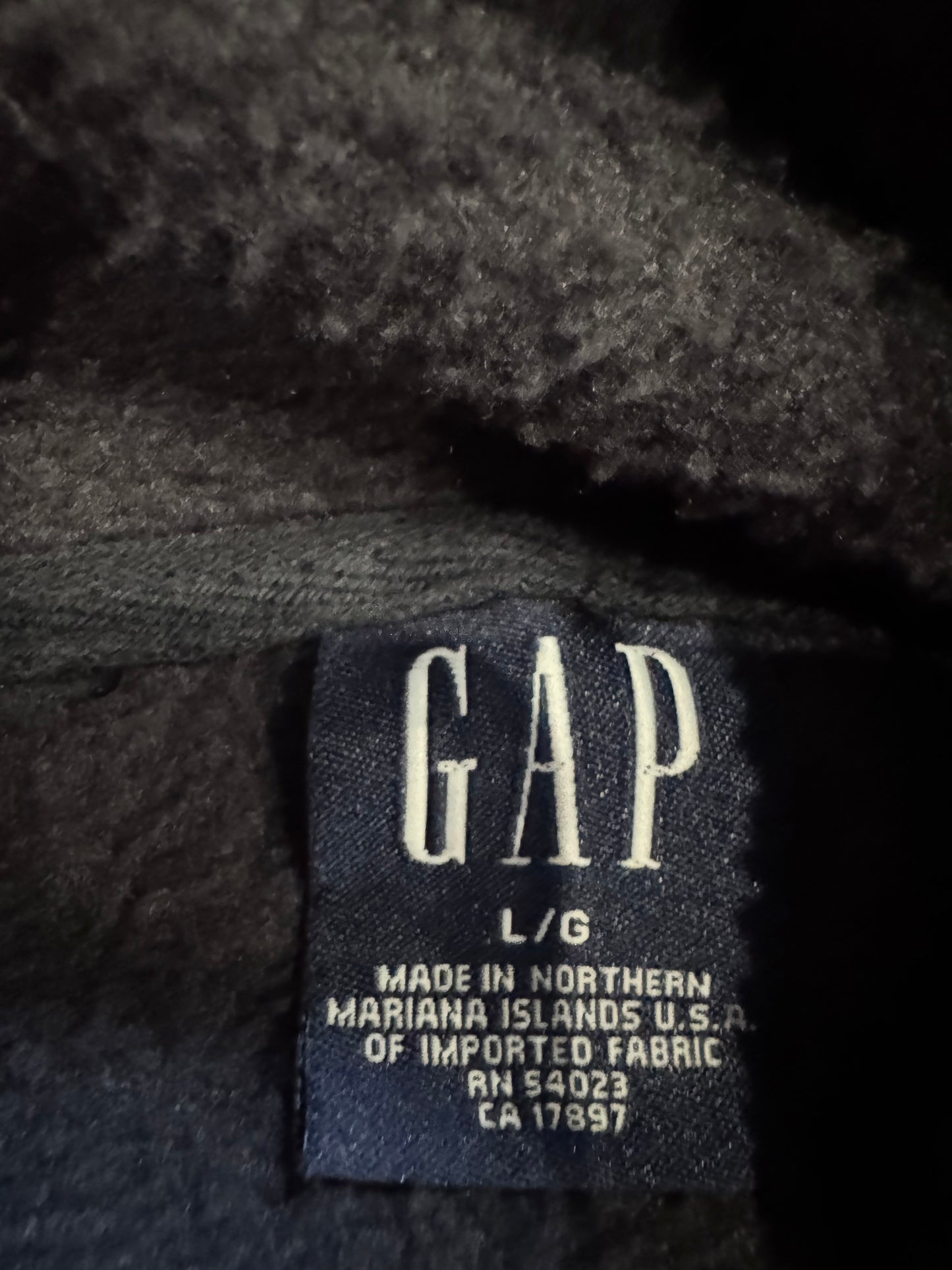 Vintage Gap Fleece Hoodie - L