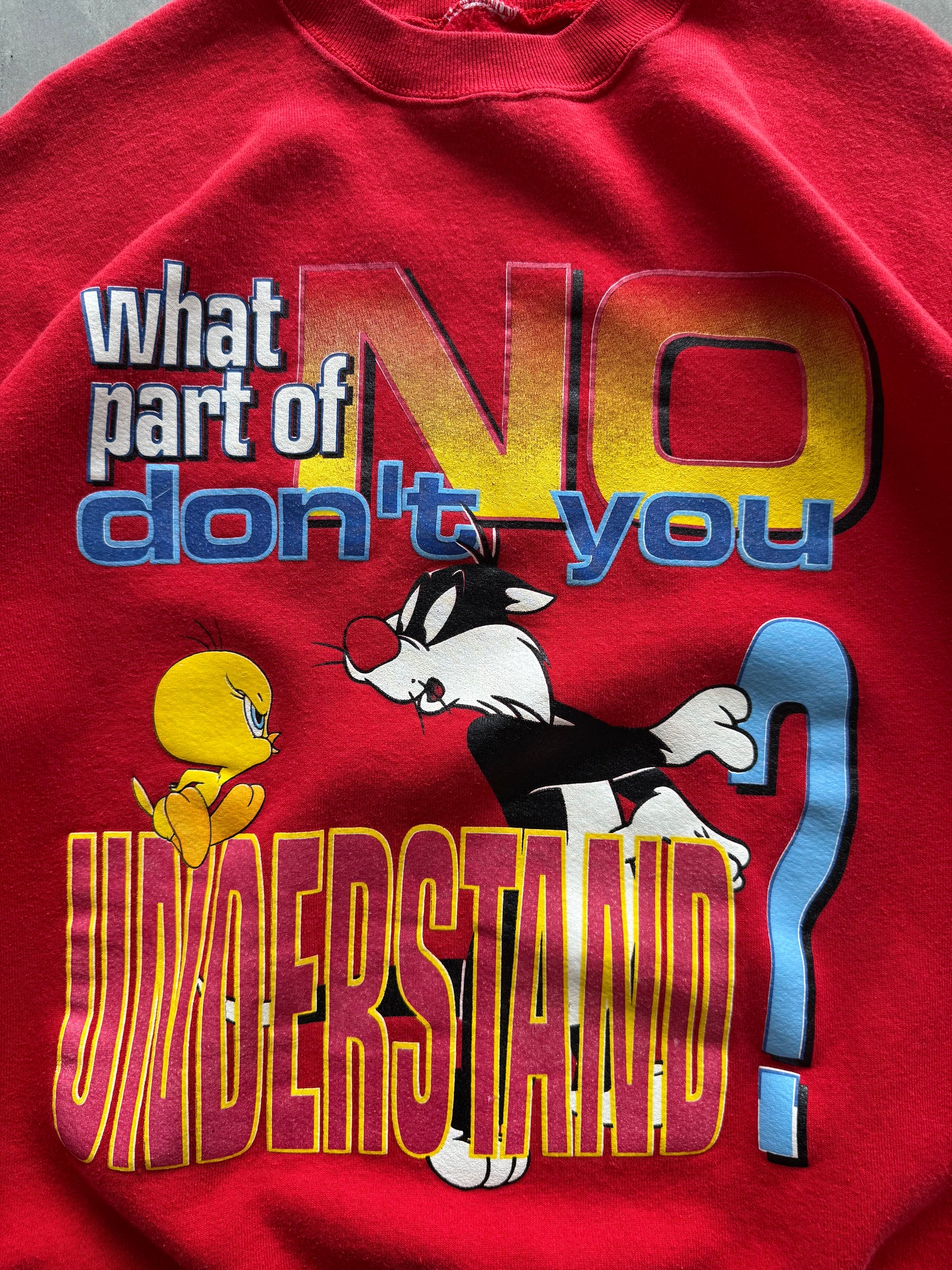Vintage 1980s Looney Tunes Sweatshirt - XL