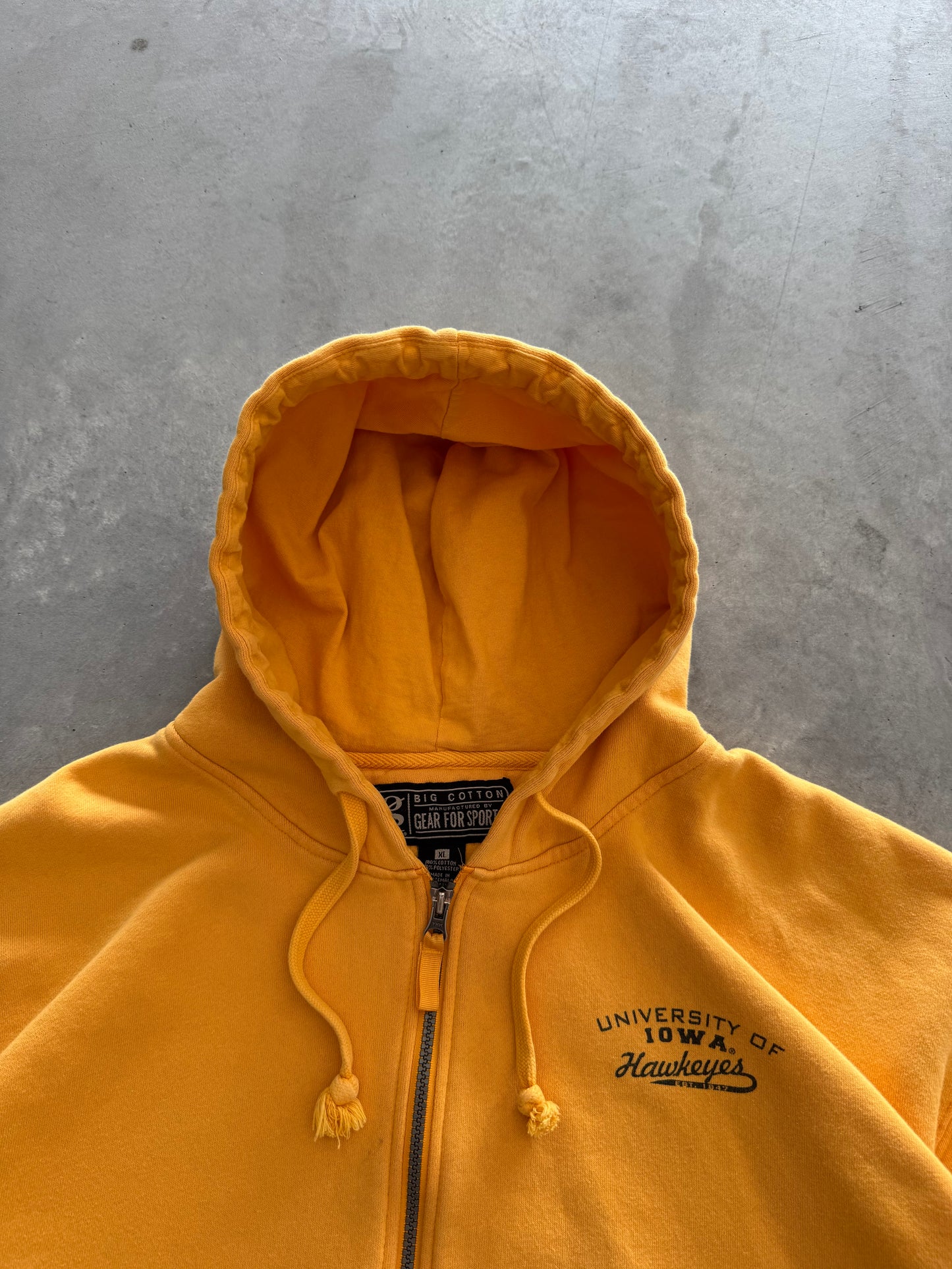 Vintage 90s Iowa Hawkeyes Zip Up - XL