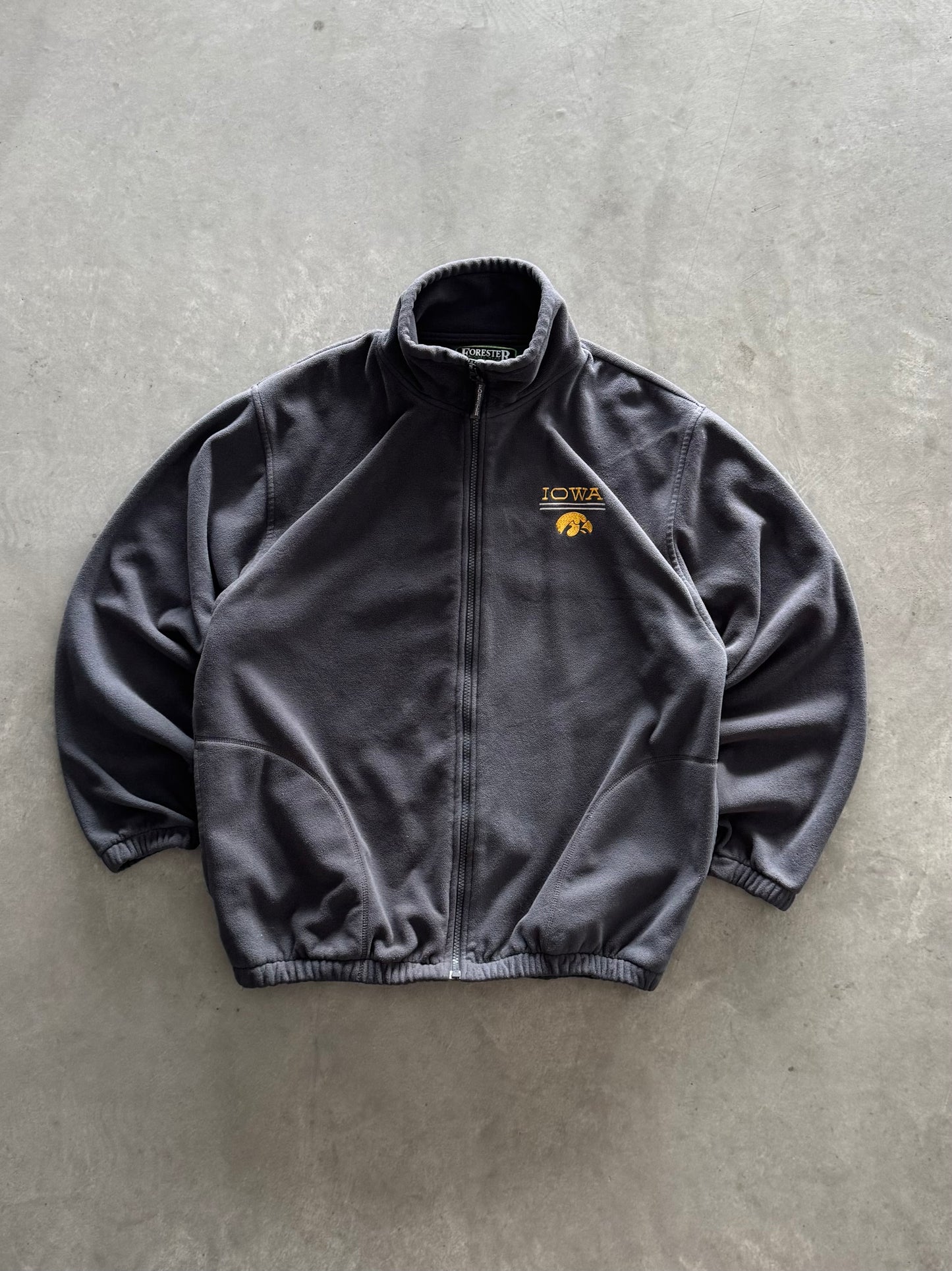 Vintage Iowa Hawkeyes Fleece Zip Up - M