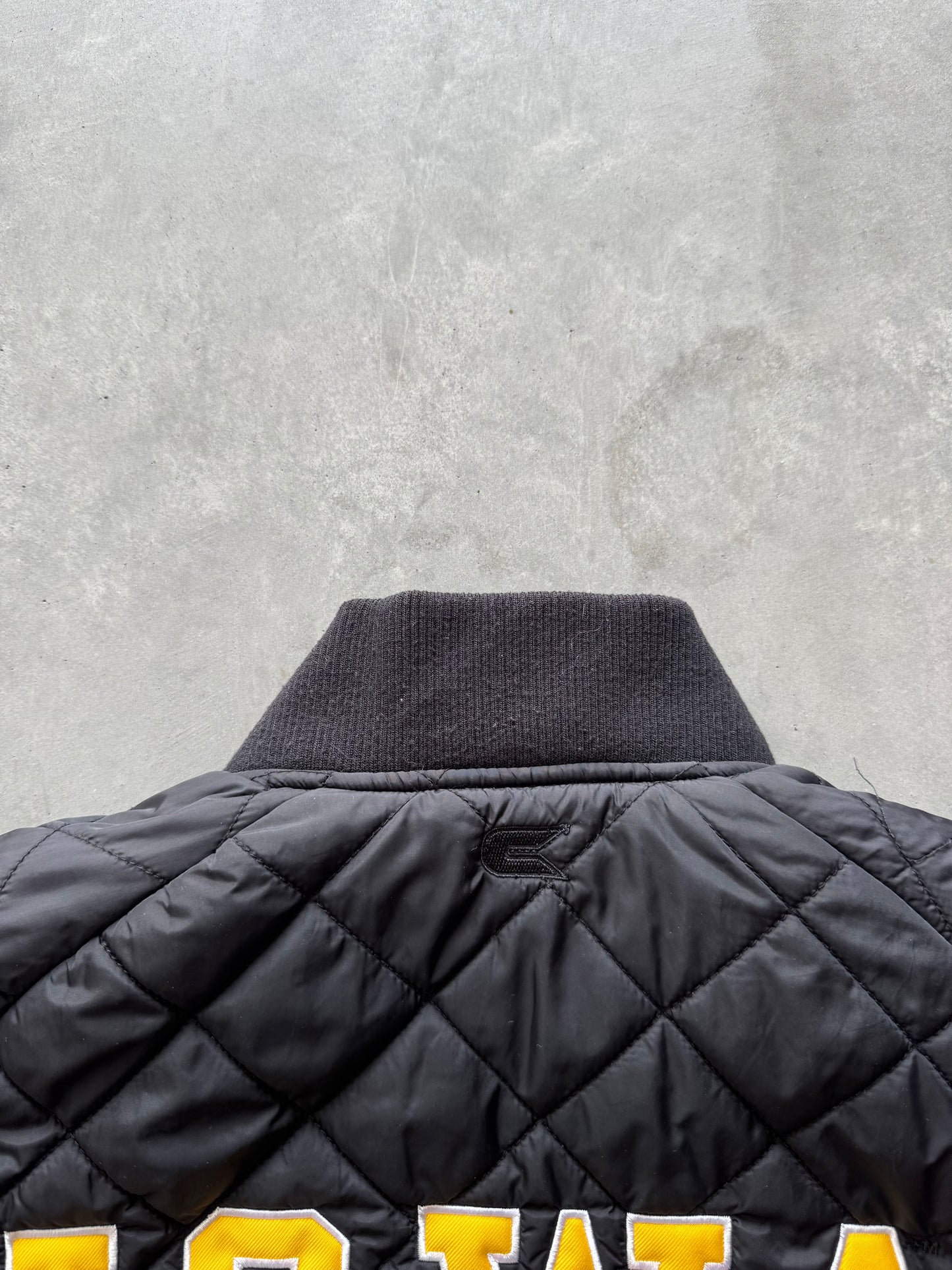 Vintage Iowa Hawkeyes Quilted Coat - M