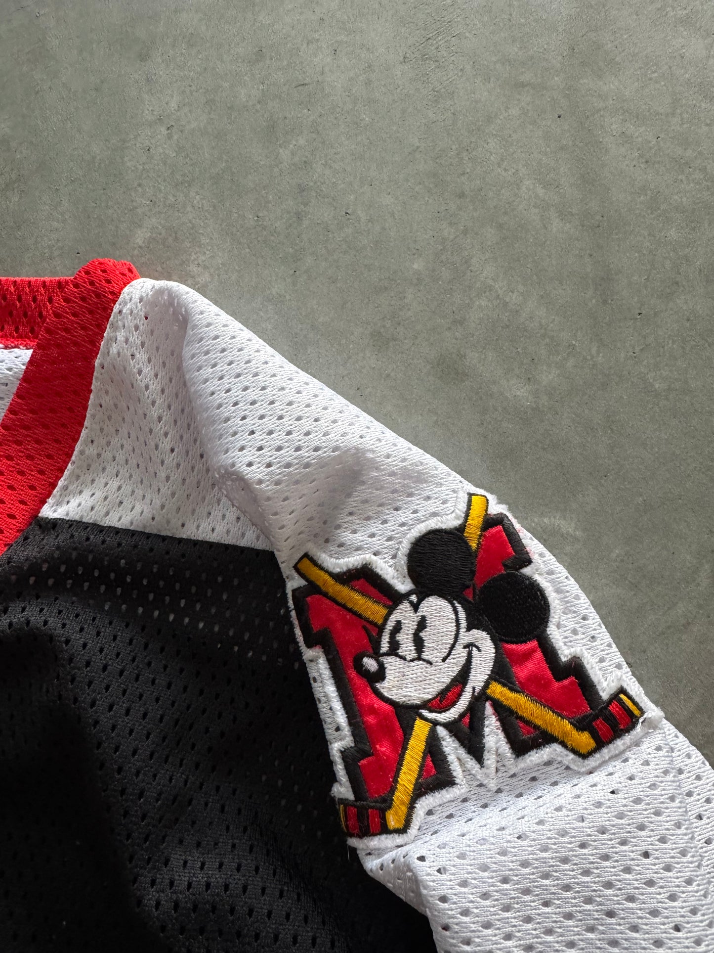 Vintage 90s Mickey Mouse Hockey Jersey - XL