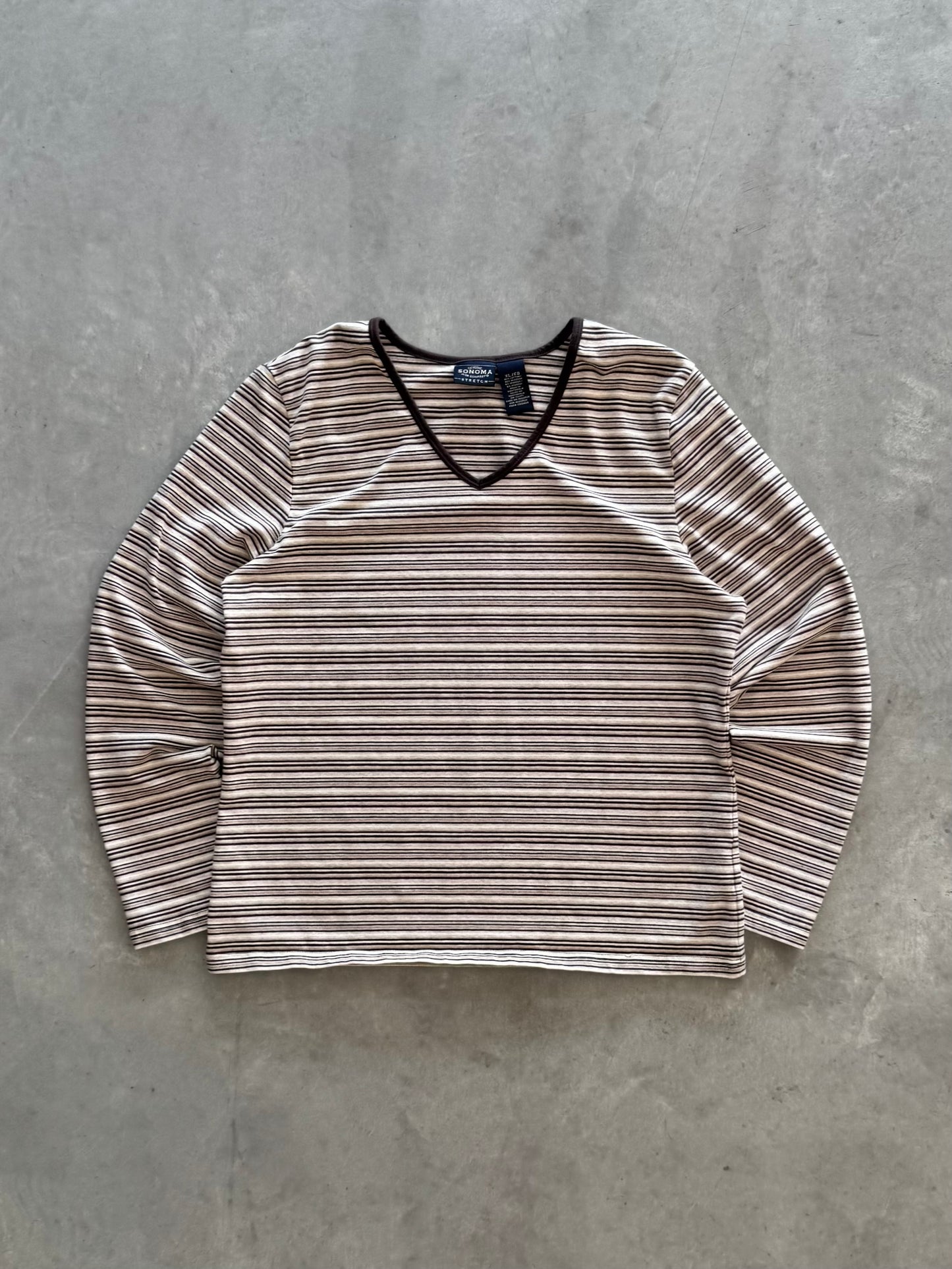 Vintage Striped Women’s Long Sleeve - XL