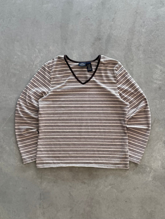 Vintage Striped Women’s Long Sleeve - XL