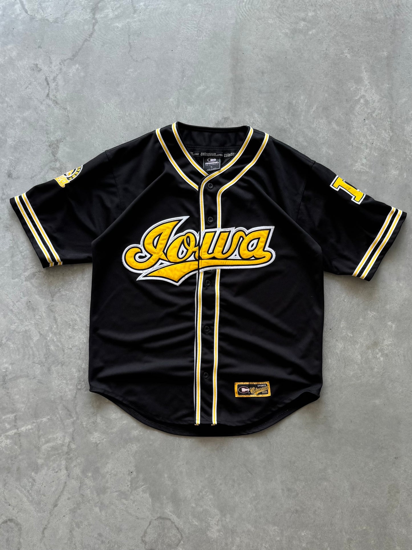Vintage Iowa Hawkeyes Baseball Jersey - L