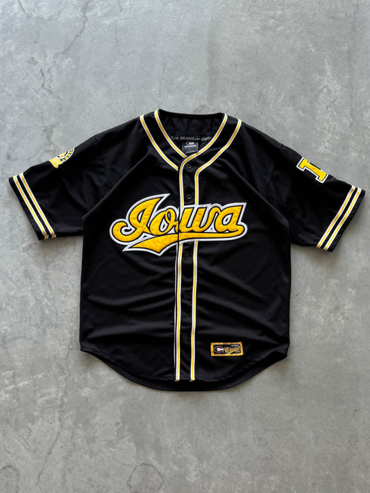Vintage Iowa Hawkeyes Baseball Jersey - L