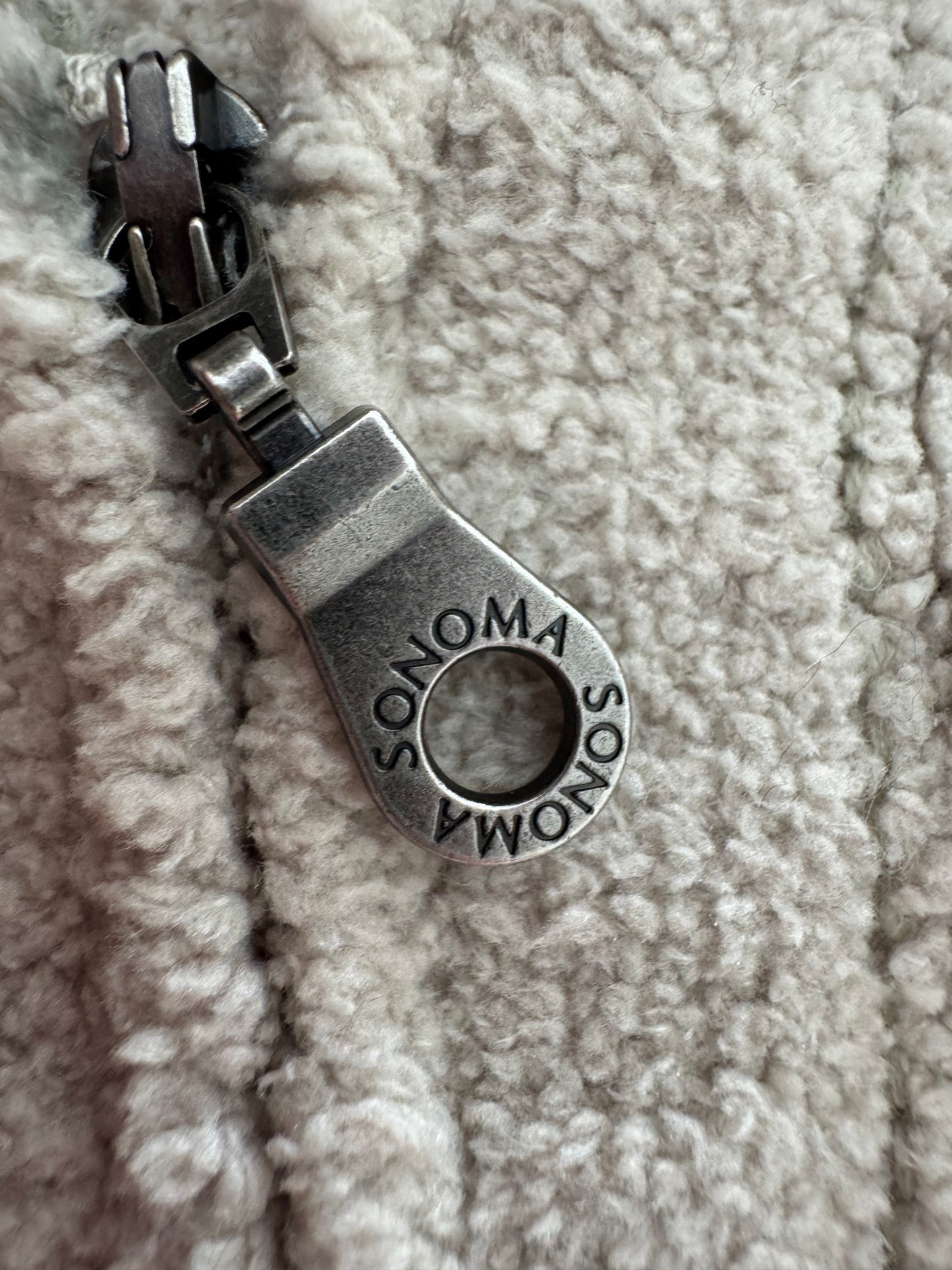Vintage Sonoma Women’s Cable Knit Zip Up Hoodie - XL