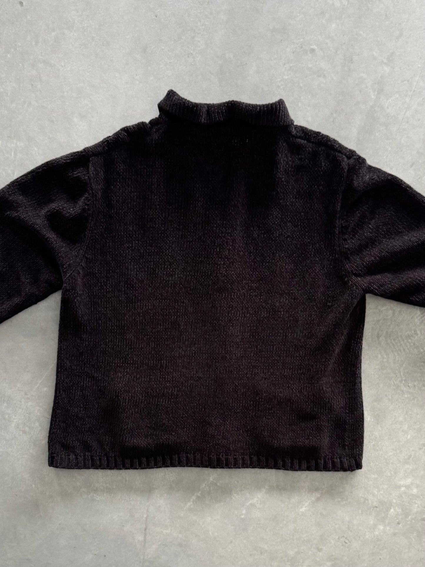 Vintage Zip Up Women’s Sweater - L