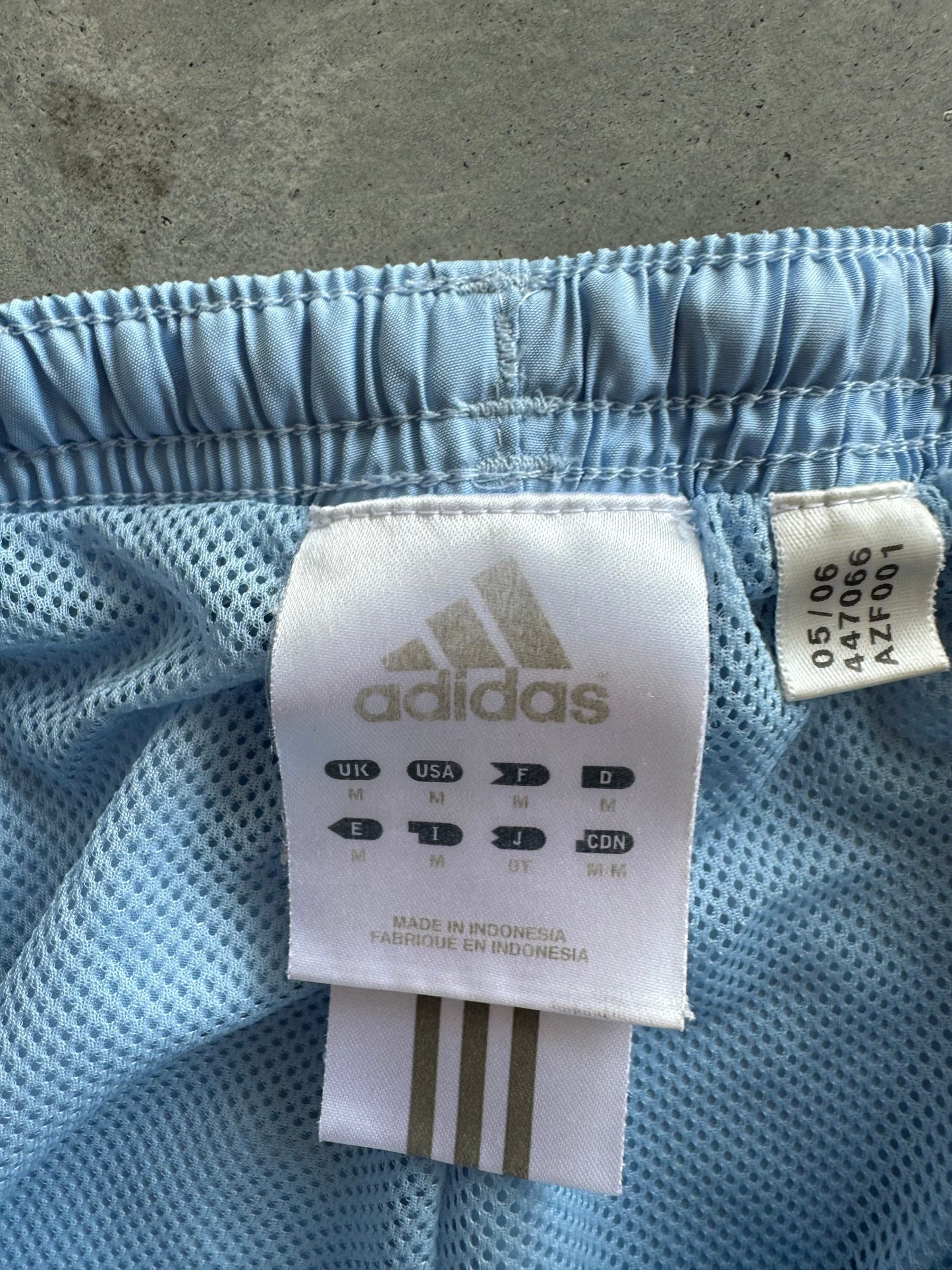 Vintage Baby Blue Adidas Track Pants - M