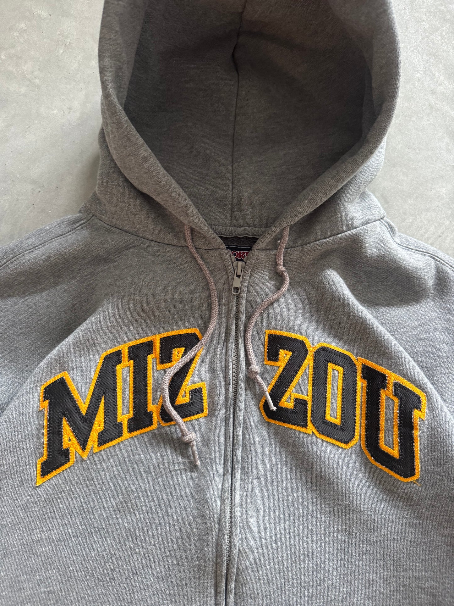 Vintage Mizzou Zip Up Hoodie - M