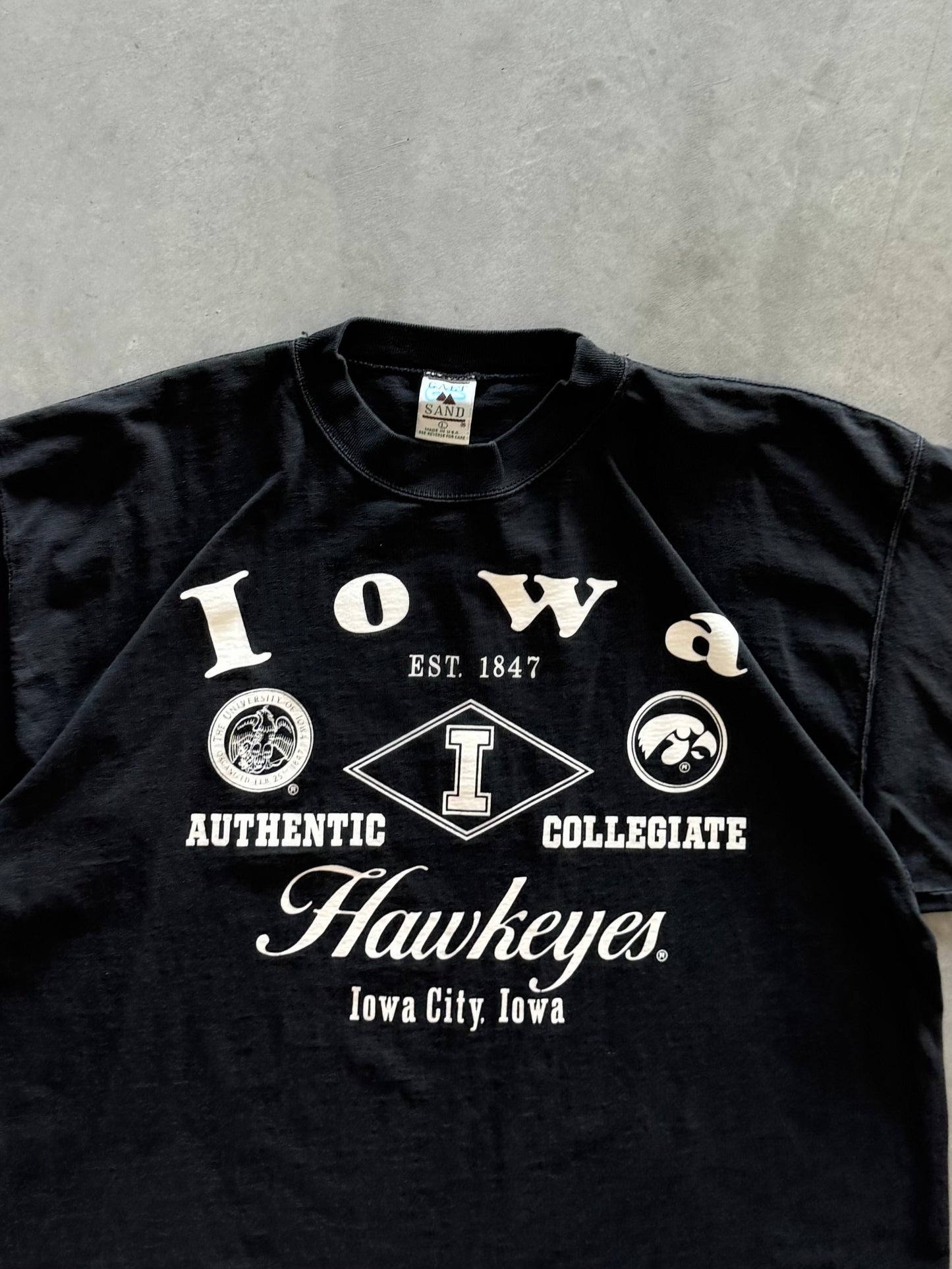 Vintage 80s Iowa Hawkeyes Tee - L