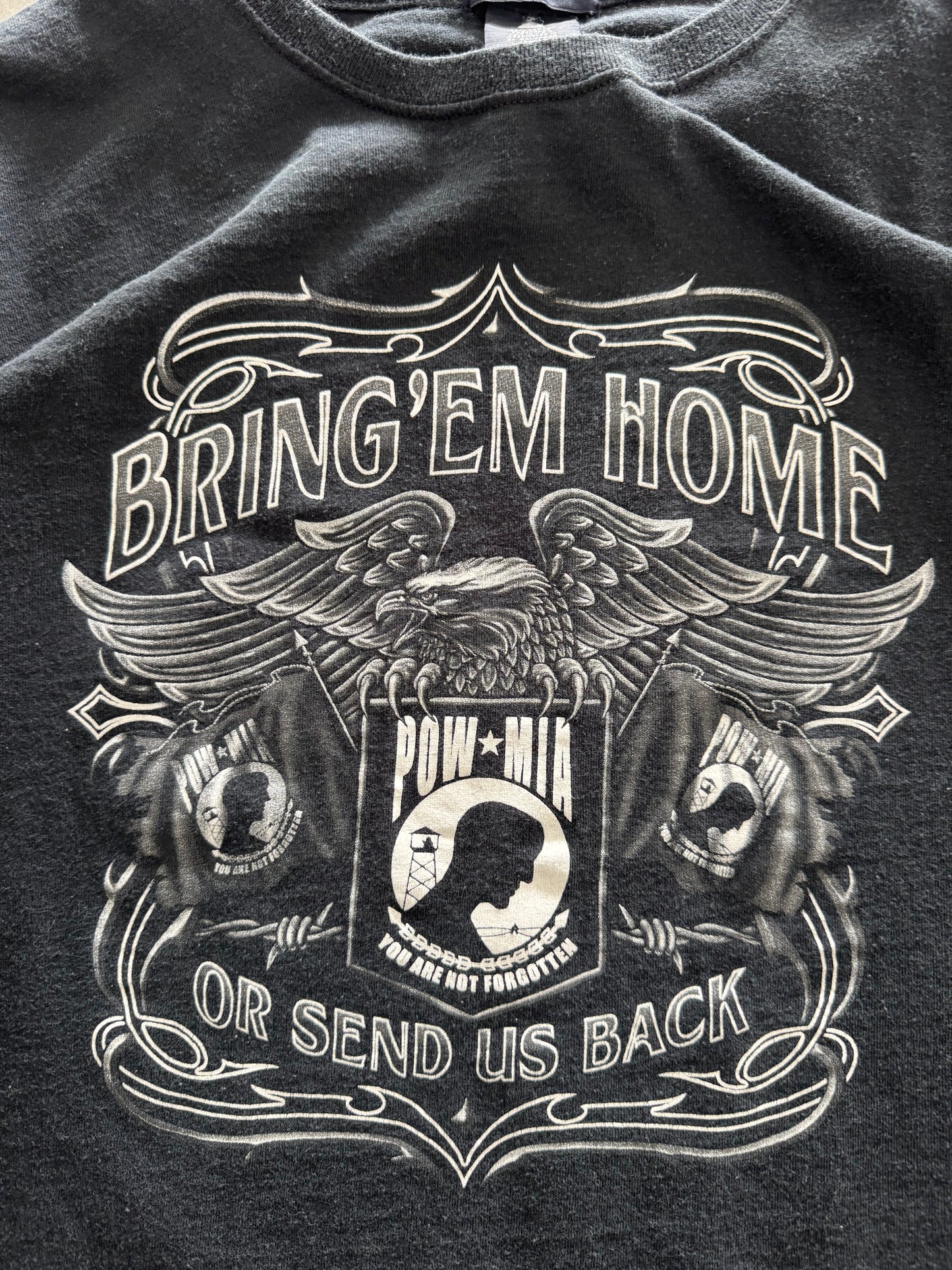 Vintage Pow Mia Long Sleeve Shirt - XXL