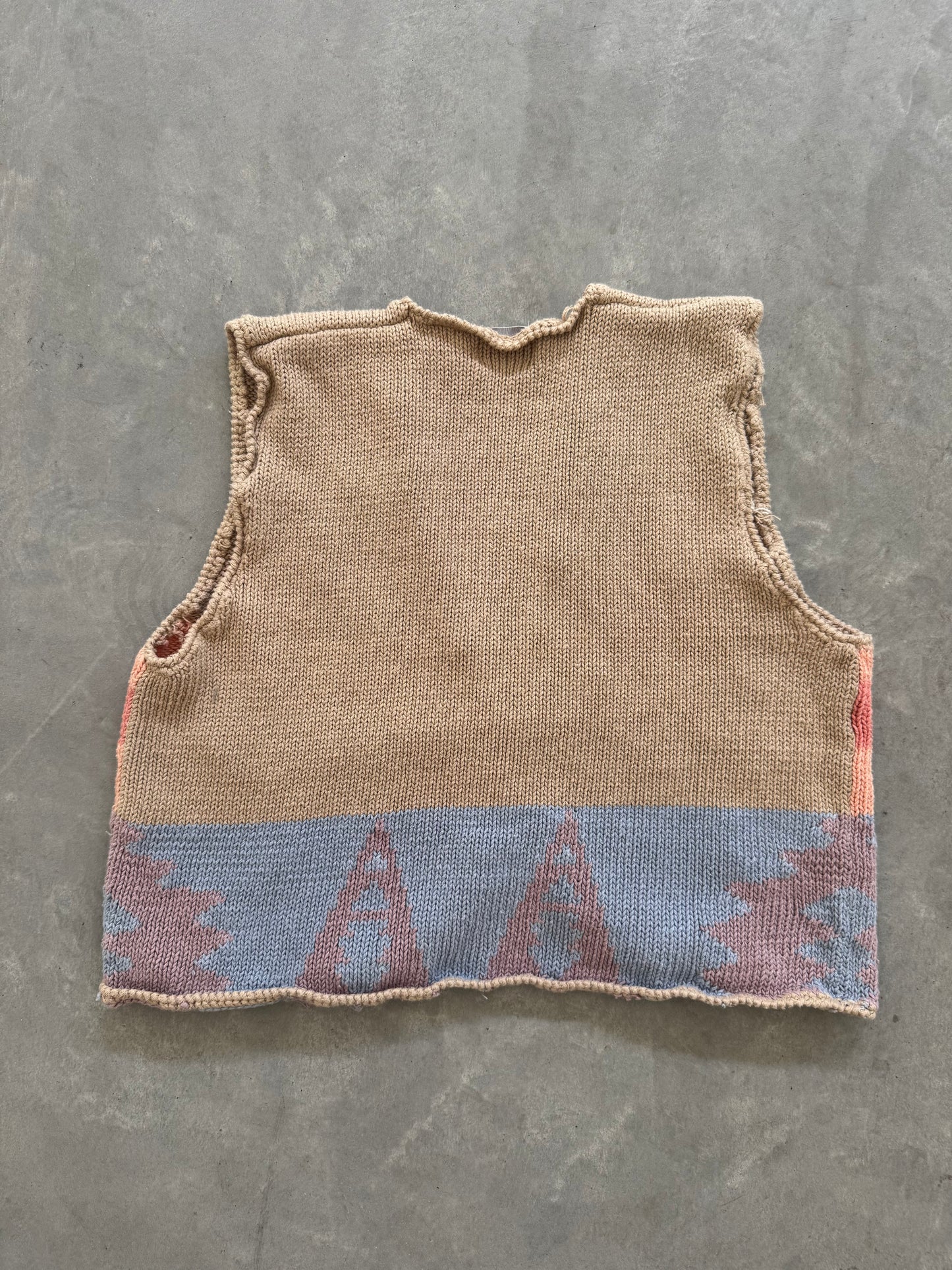 Vintage Knit Sweater Vest - M