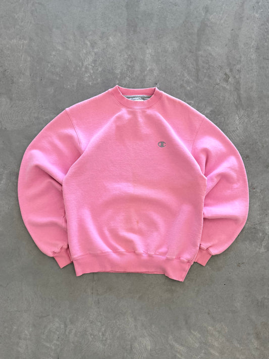 Vintage Pink Champion Sweatshirt - M