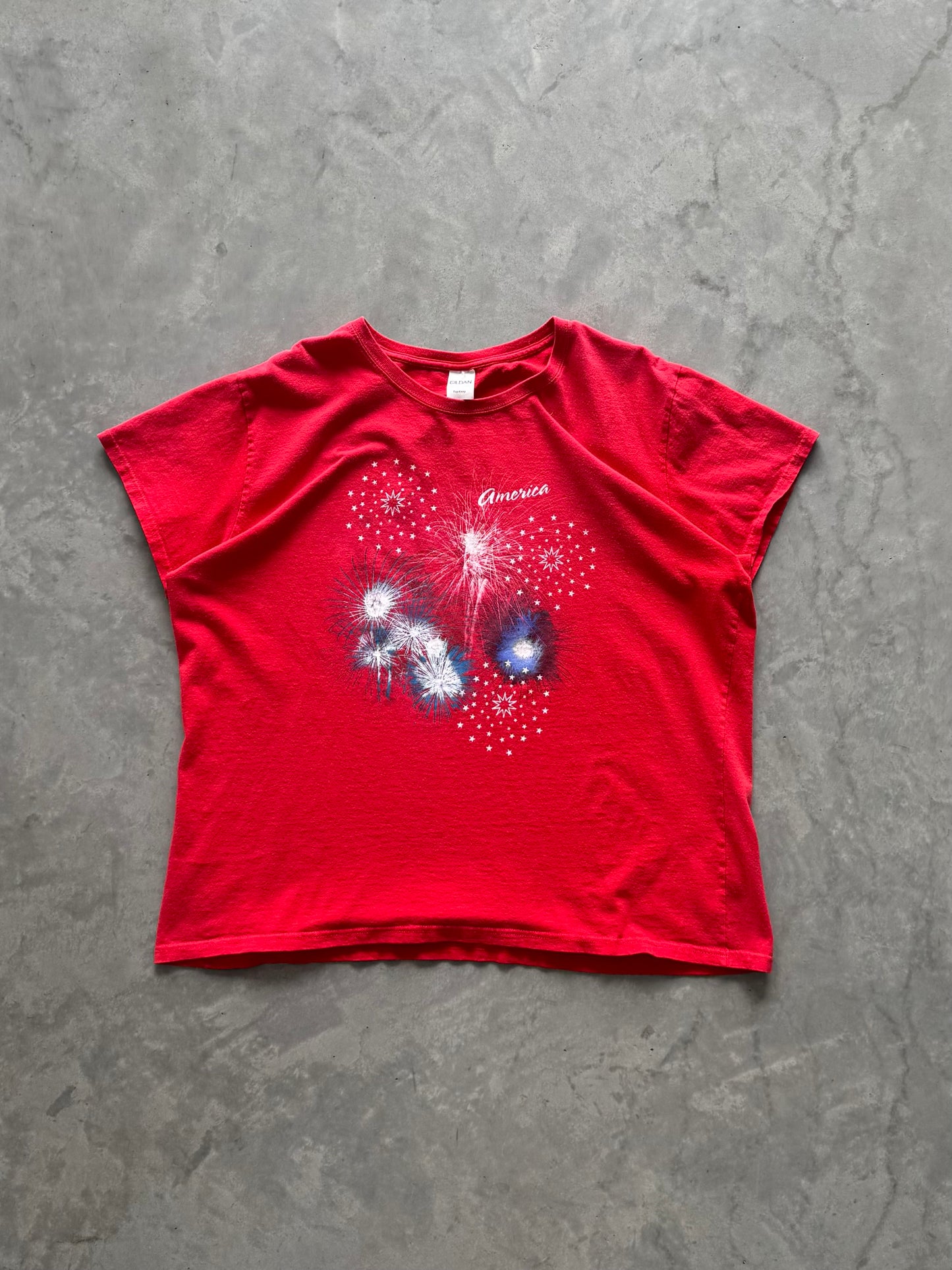 Vintage 4th of July Baby Tee - XXL