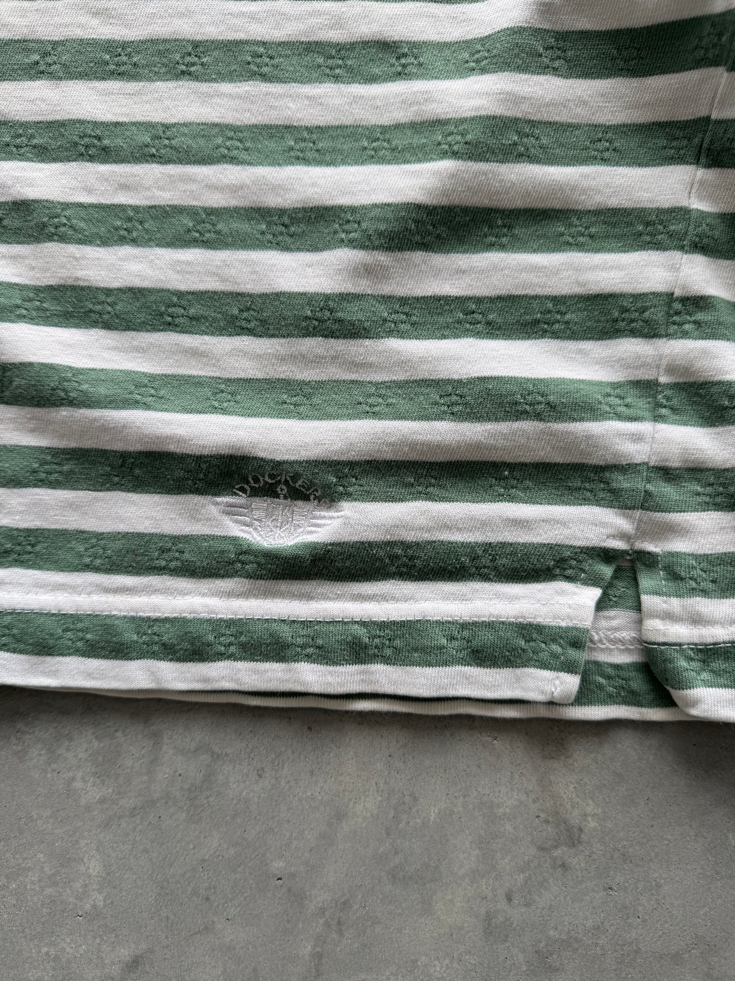 Vintage Striped Dockers 3/4 Sleeve - S