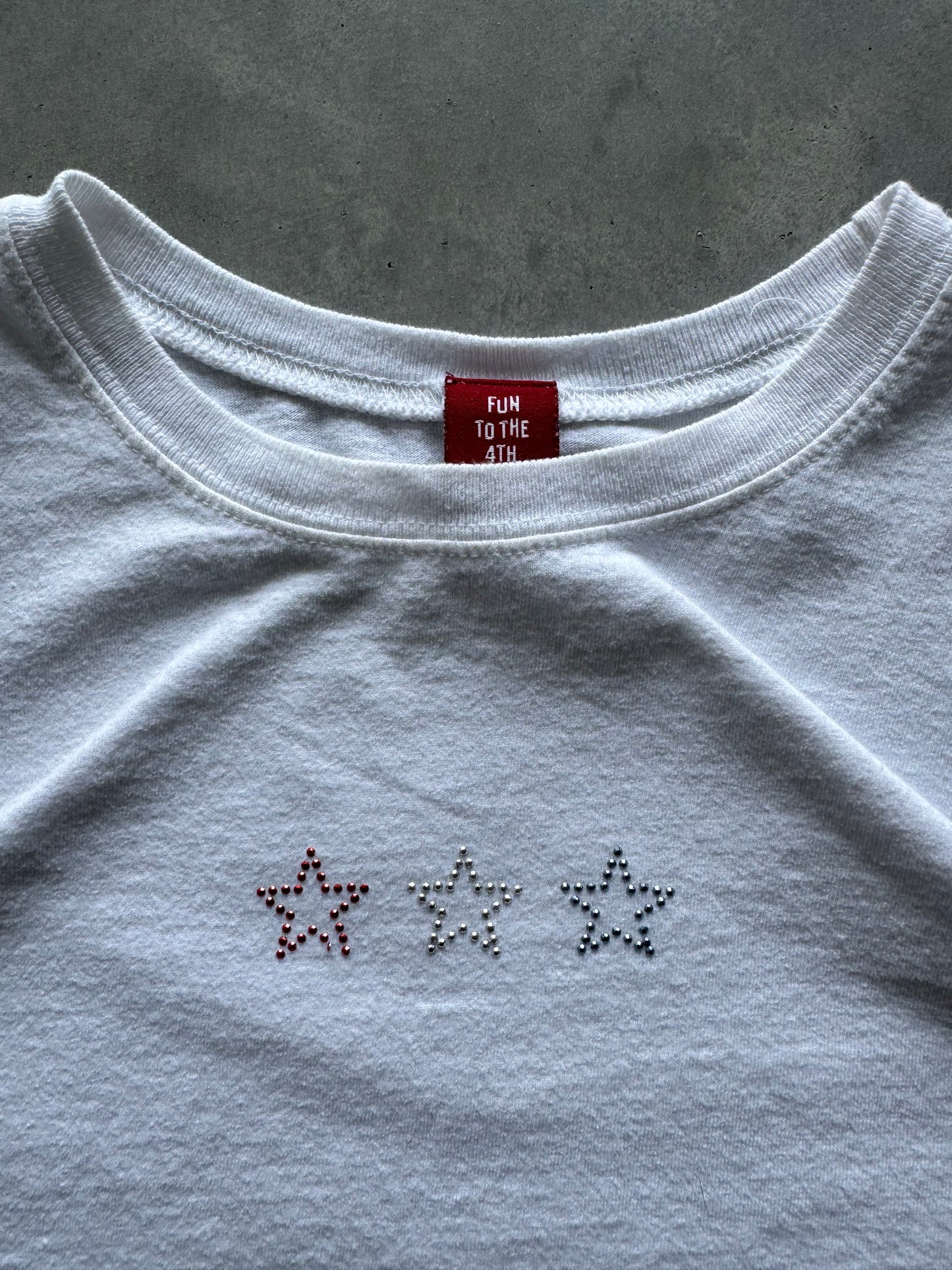 Vintage 4th of July Baby Tee - XL