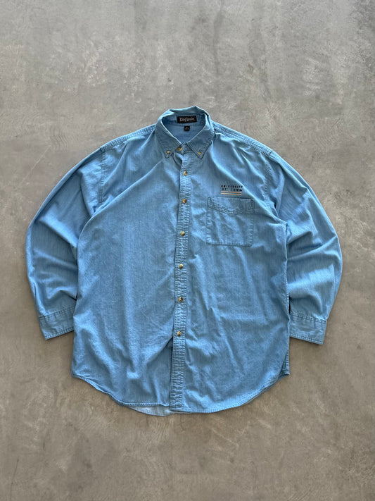 Vintage University of Iowa Denim Jacket - L