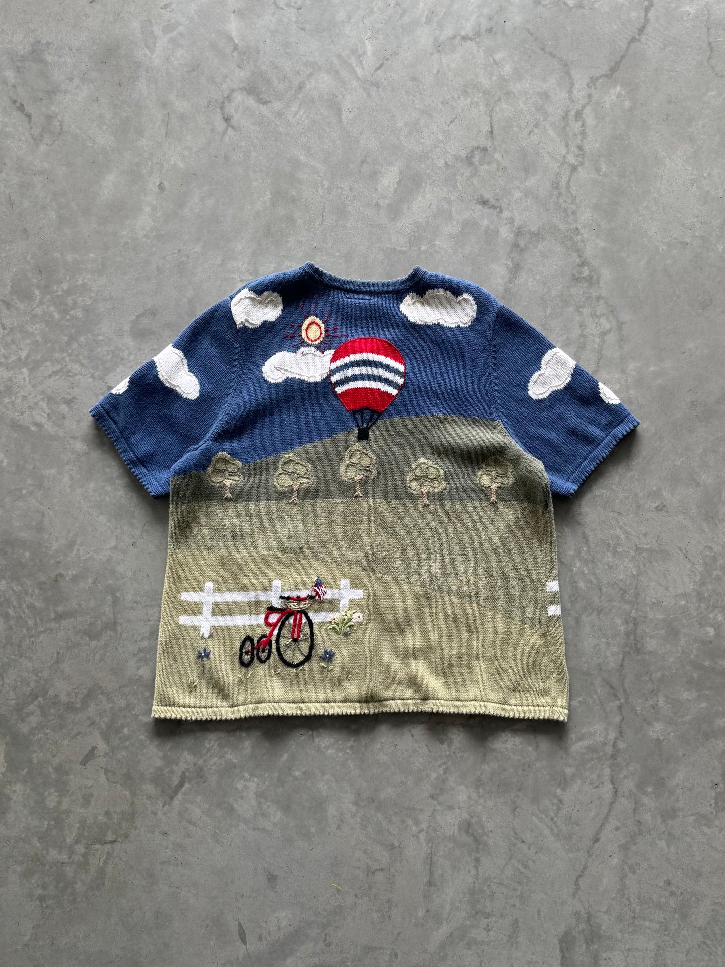 Vintage 4th of July Knit Cardigan - XL