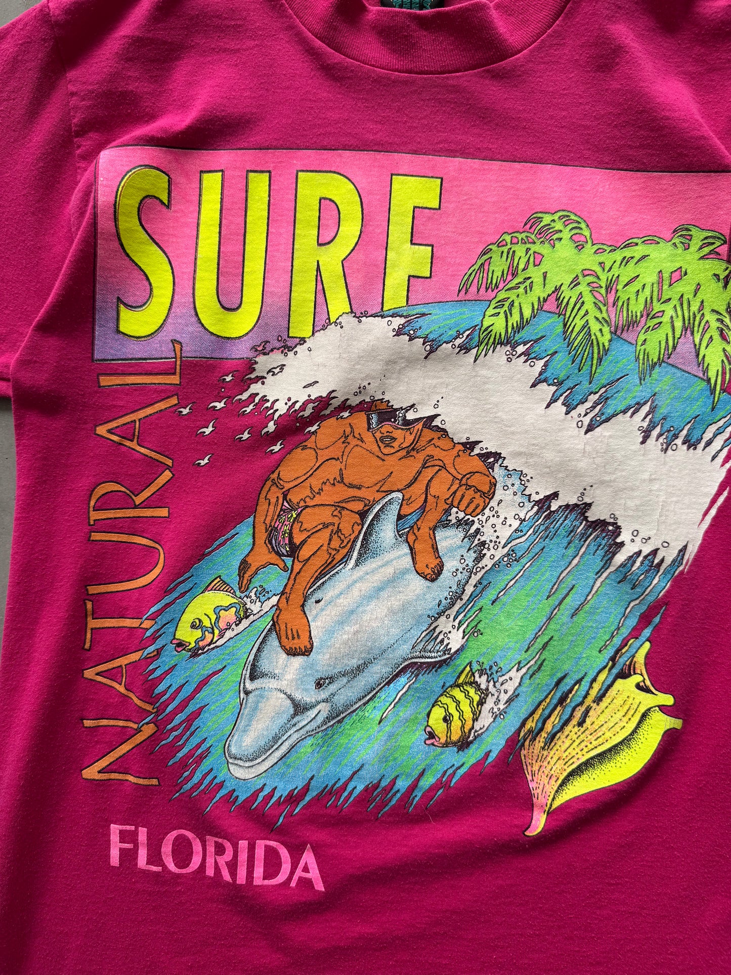 Vintage 80s Surfer Tee - M