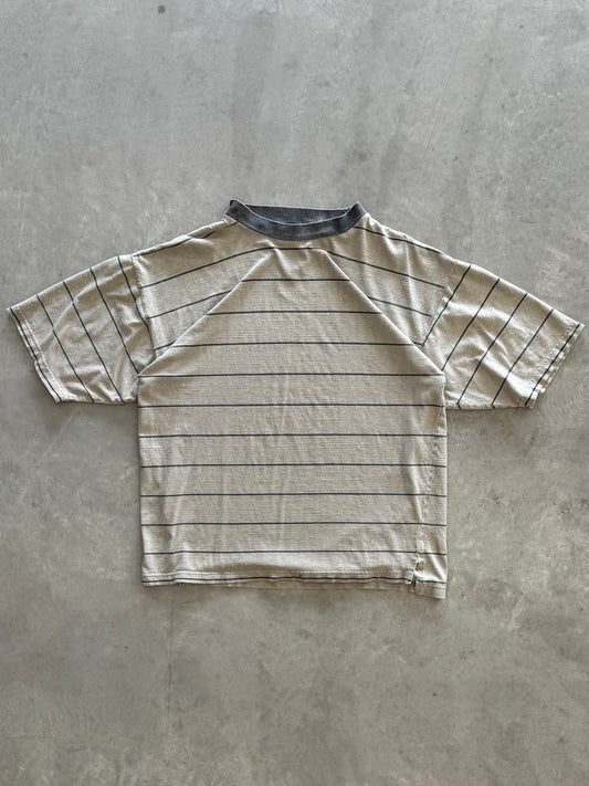 Vintage 90s Striped Tee - M
