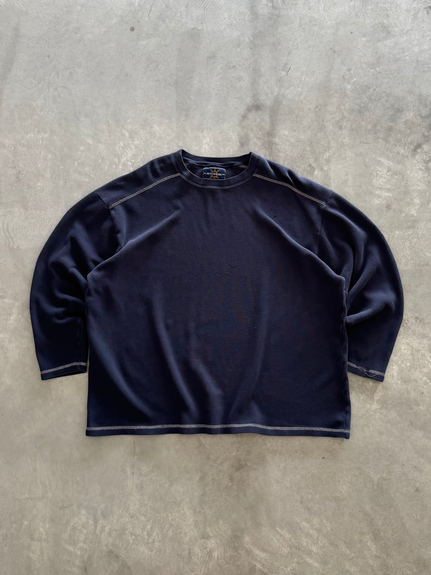 Vintage Further Out Waggle Knit Long Sleeve - XXL