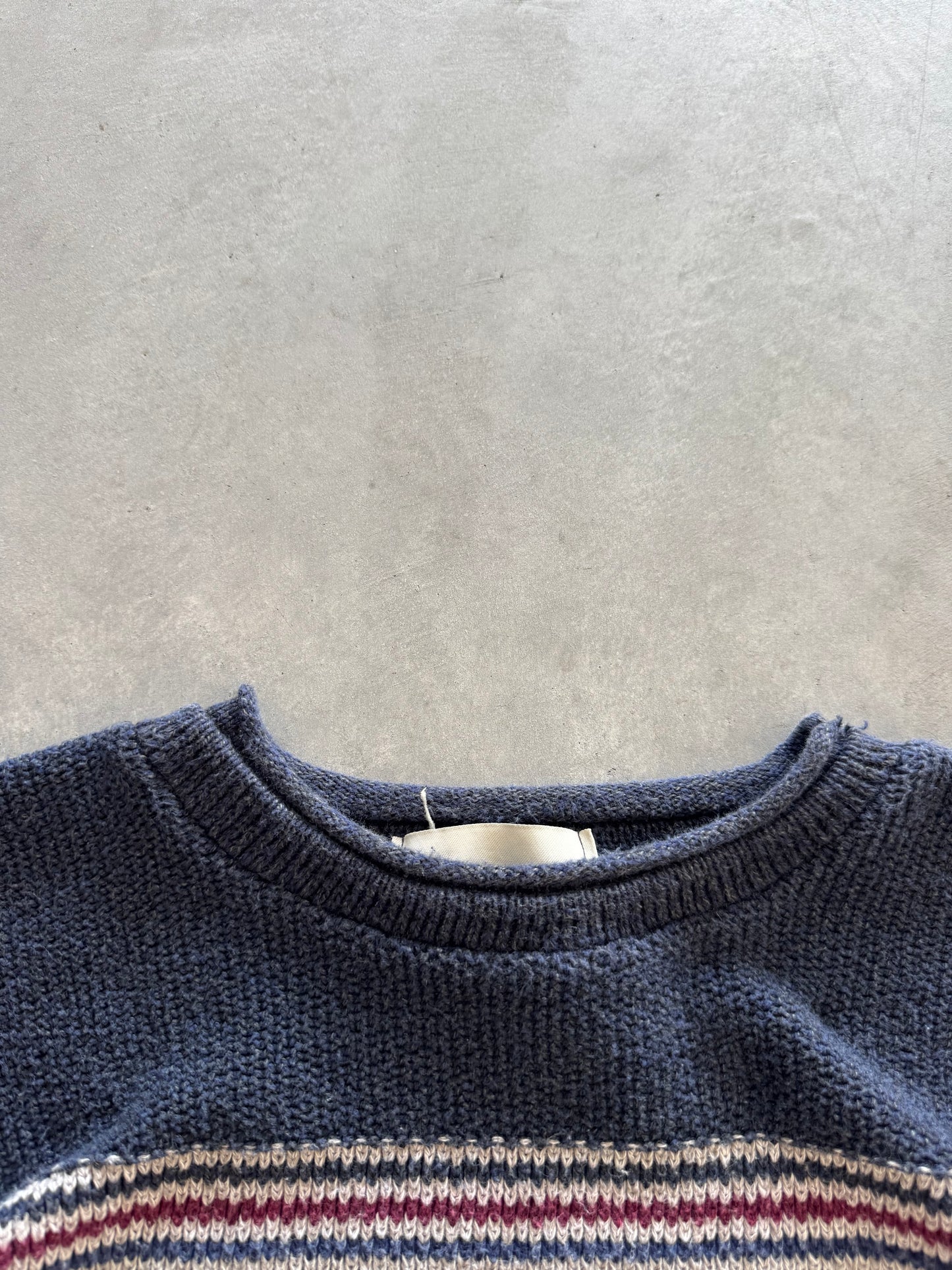 Vintage Striped Sweater - L