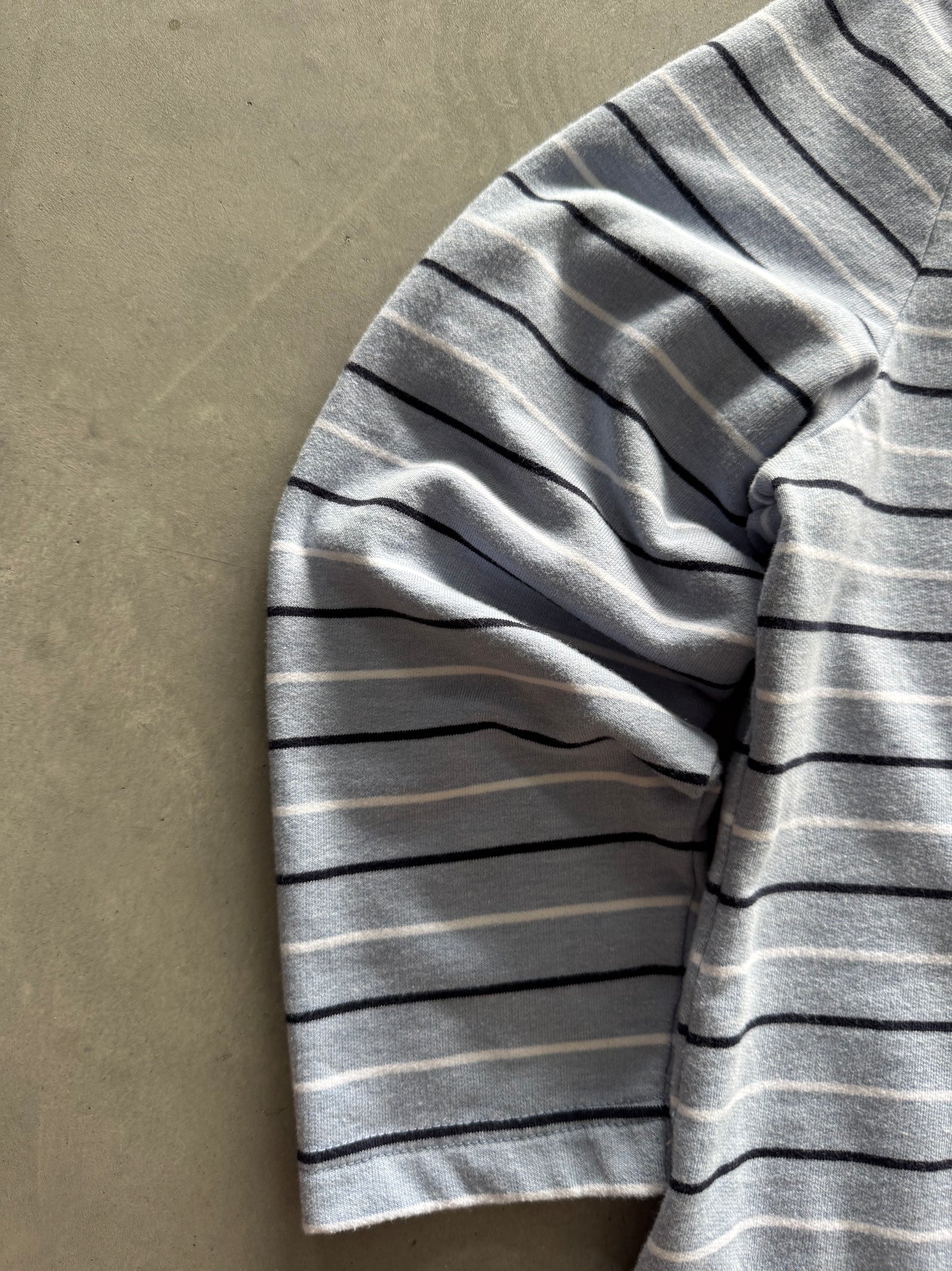Vintage Striped Zip Up Hoodie - XL