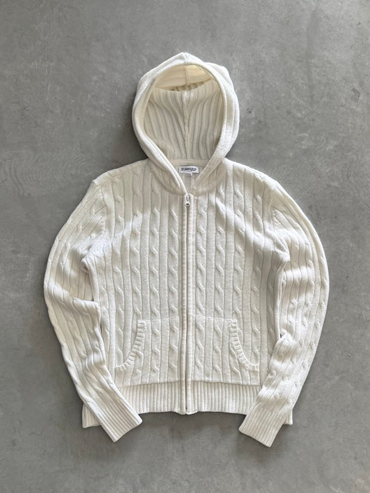 Vintage St. John’s Bay Women’s Cable Knit Zip Up Sweater - L