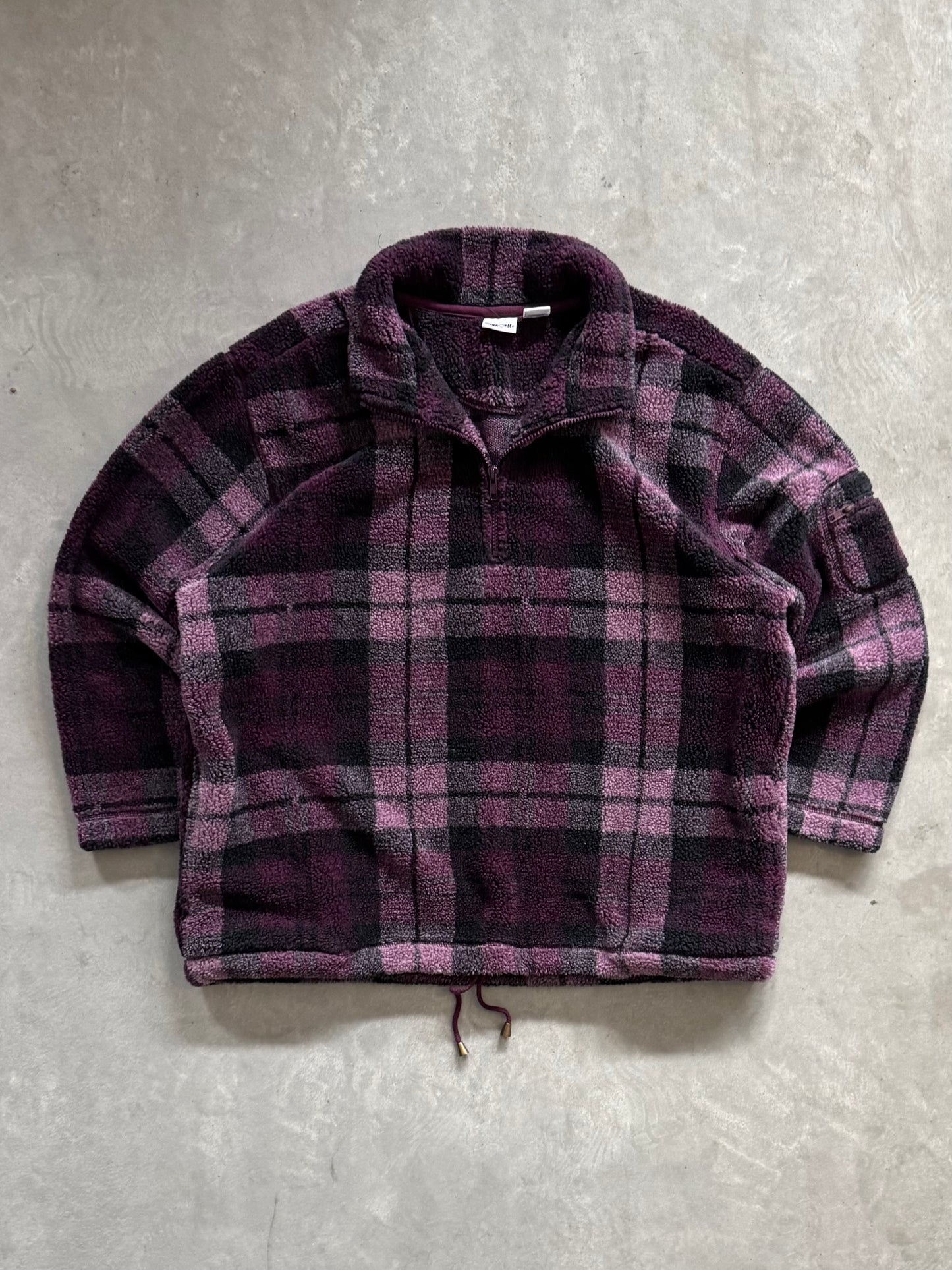 Vintage Cherokee Plaid Fleece Jacket - L/XL