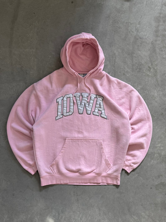 Vintage Pink Iowa Hoodie - XL