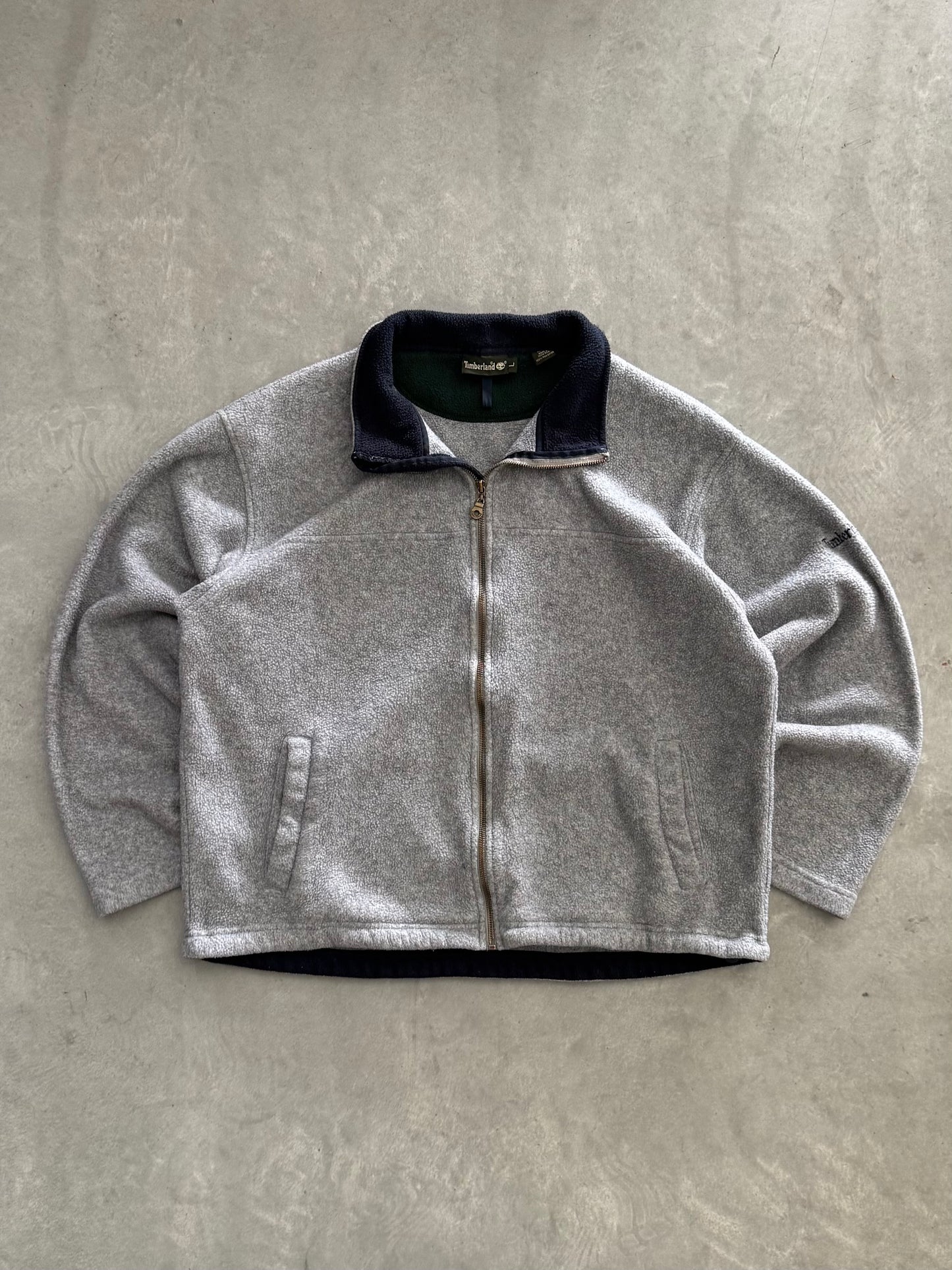 Vintage Timberland Fleece Zip Up Jacket - L