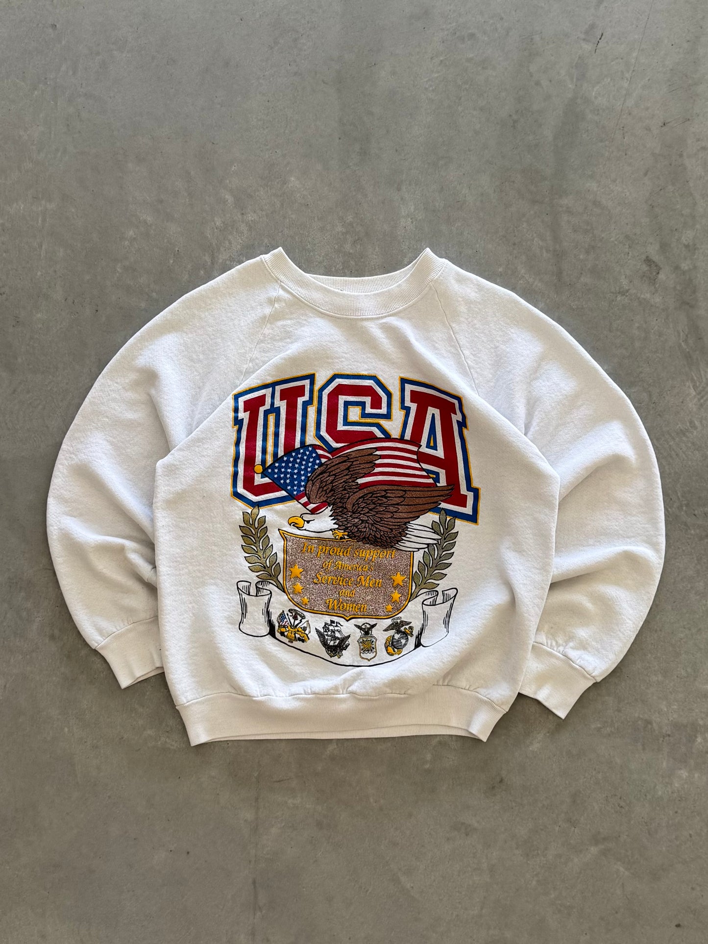 Vintage 80s 4th of July USA Sweatshirt - S