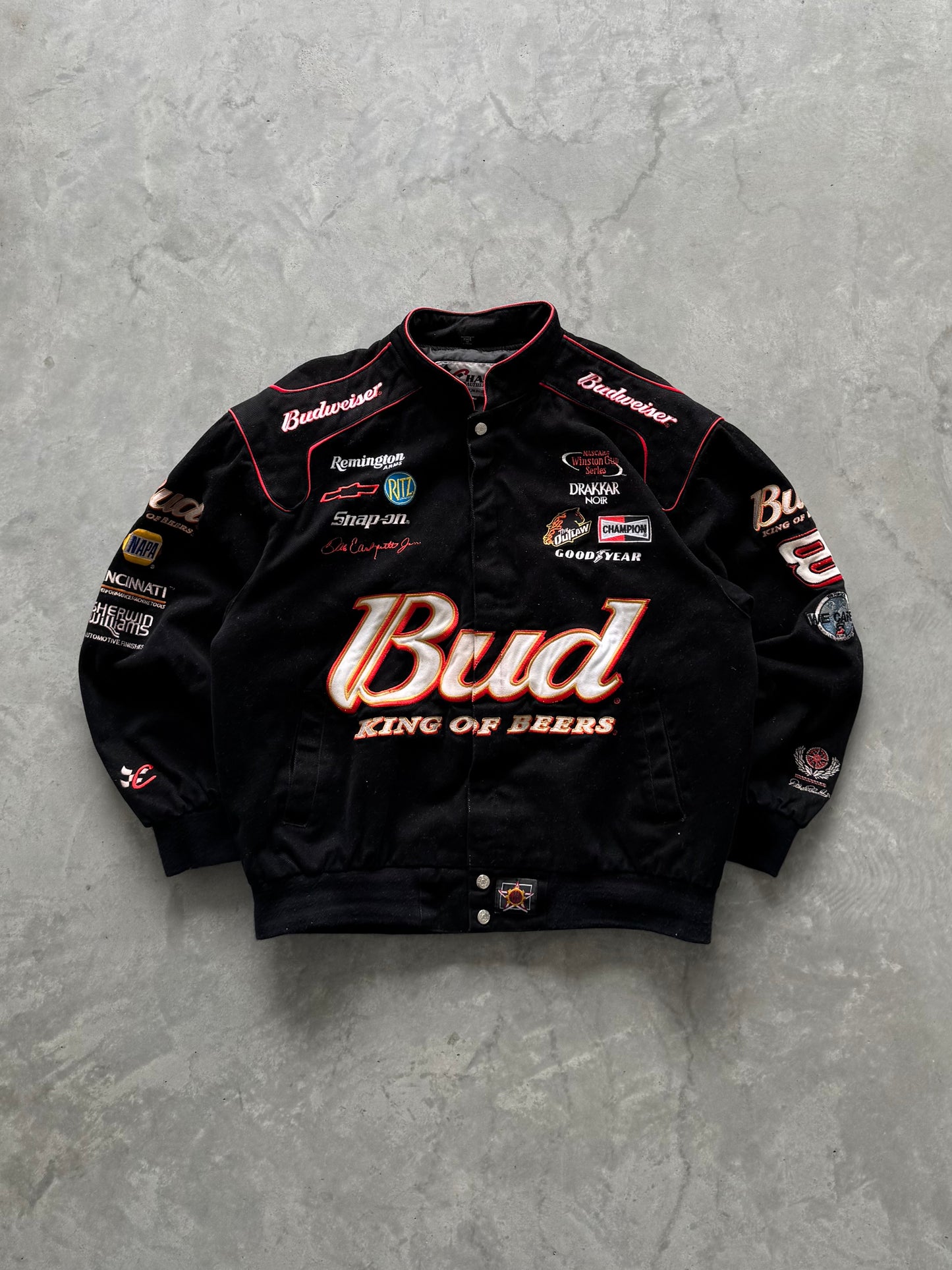 Vintage Budweiser King of Beers Nascar Jacket - XL