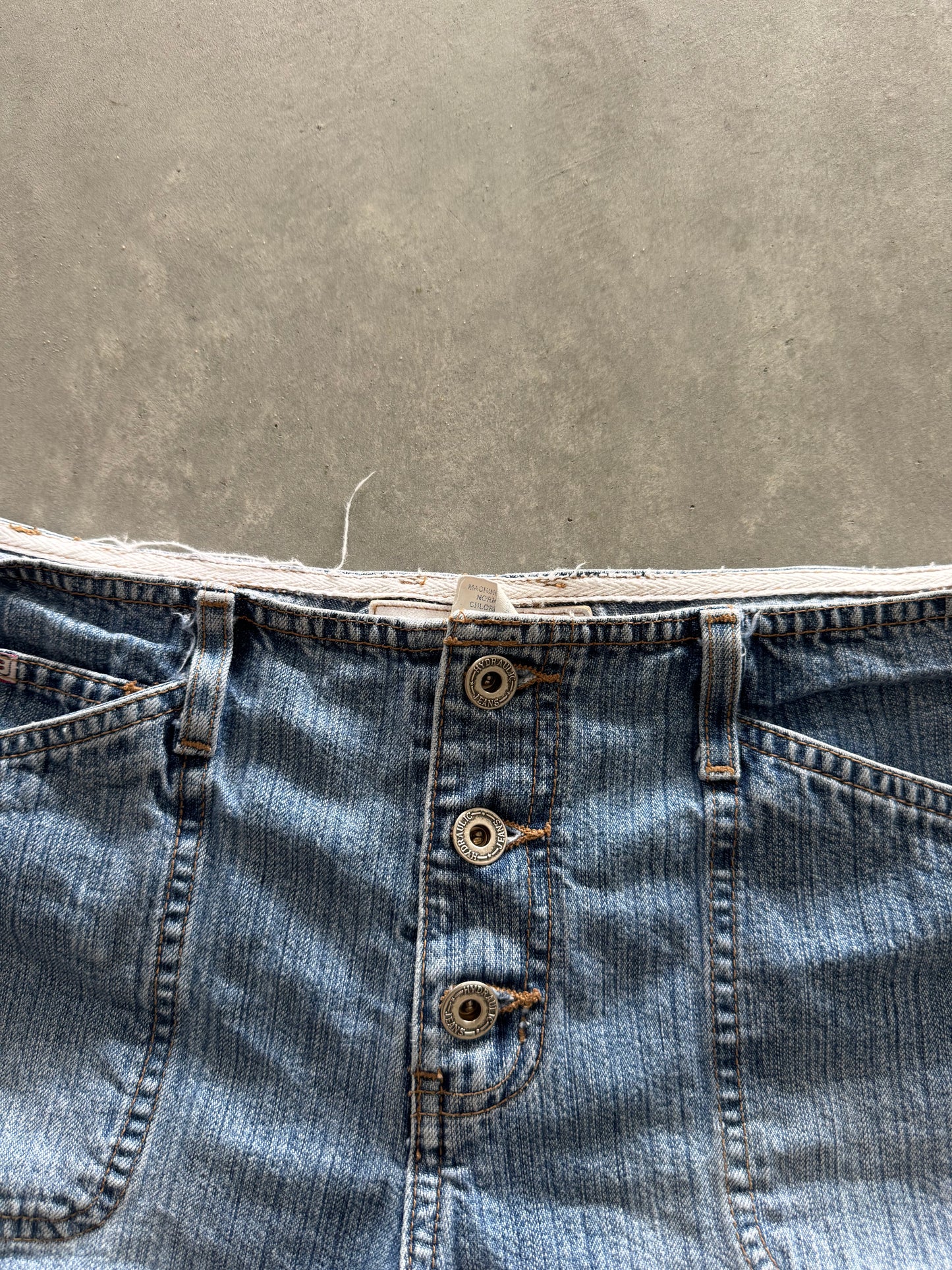 Vintage Hydraulic Denim Shorts - 32x3