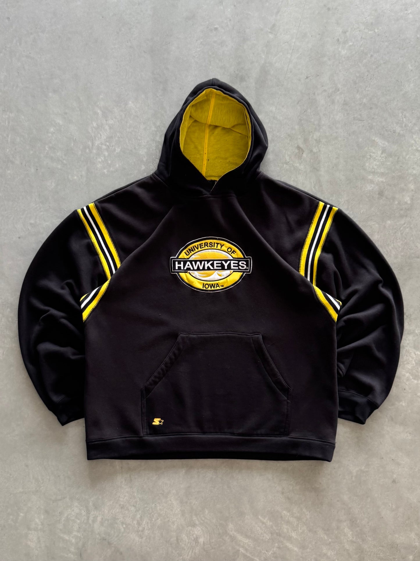 Vintage Starter Iowa Hawkeyes Hoodie - XL