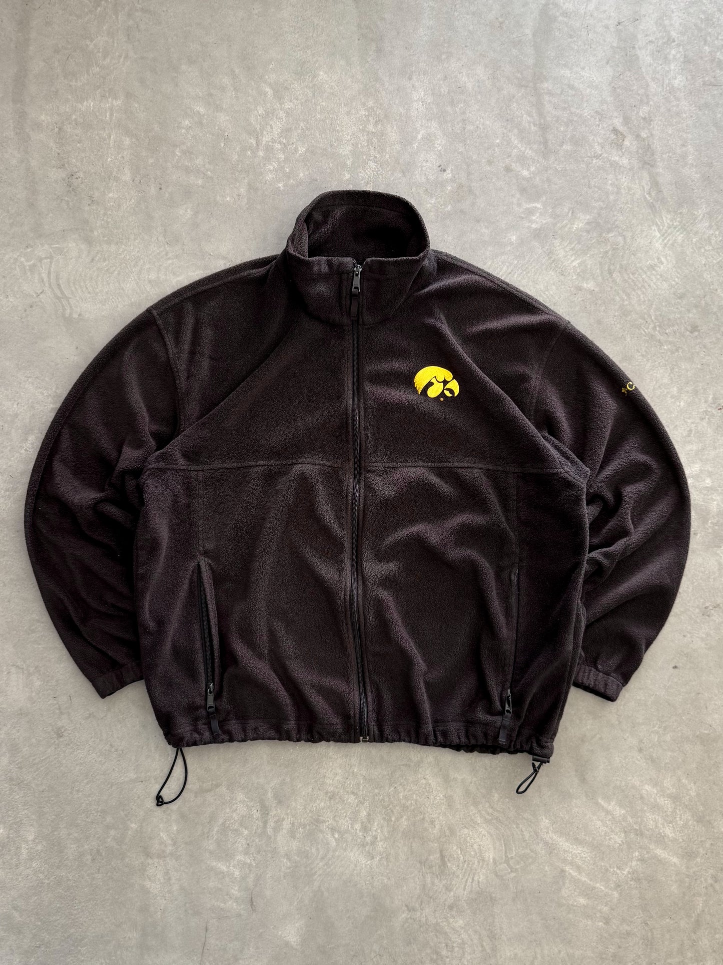 Vintage Iowa Hawkeyes Columbia Fleece Zip Up - XL