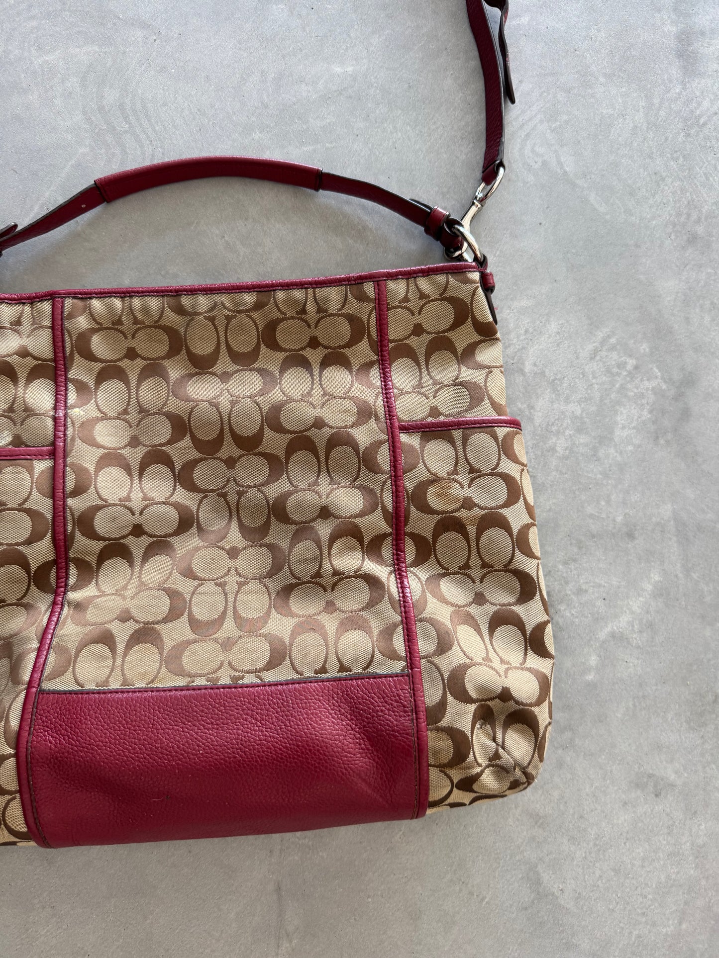 Vintage Coach Park Signature Hobo Bag