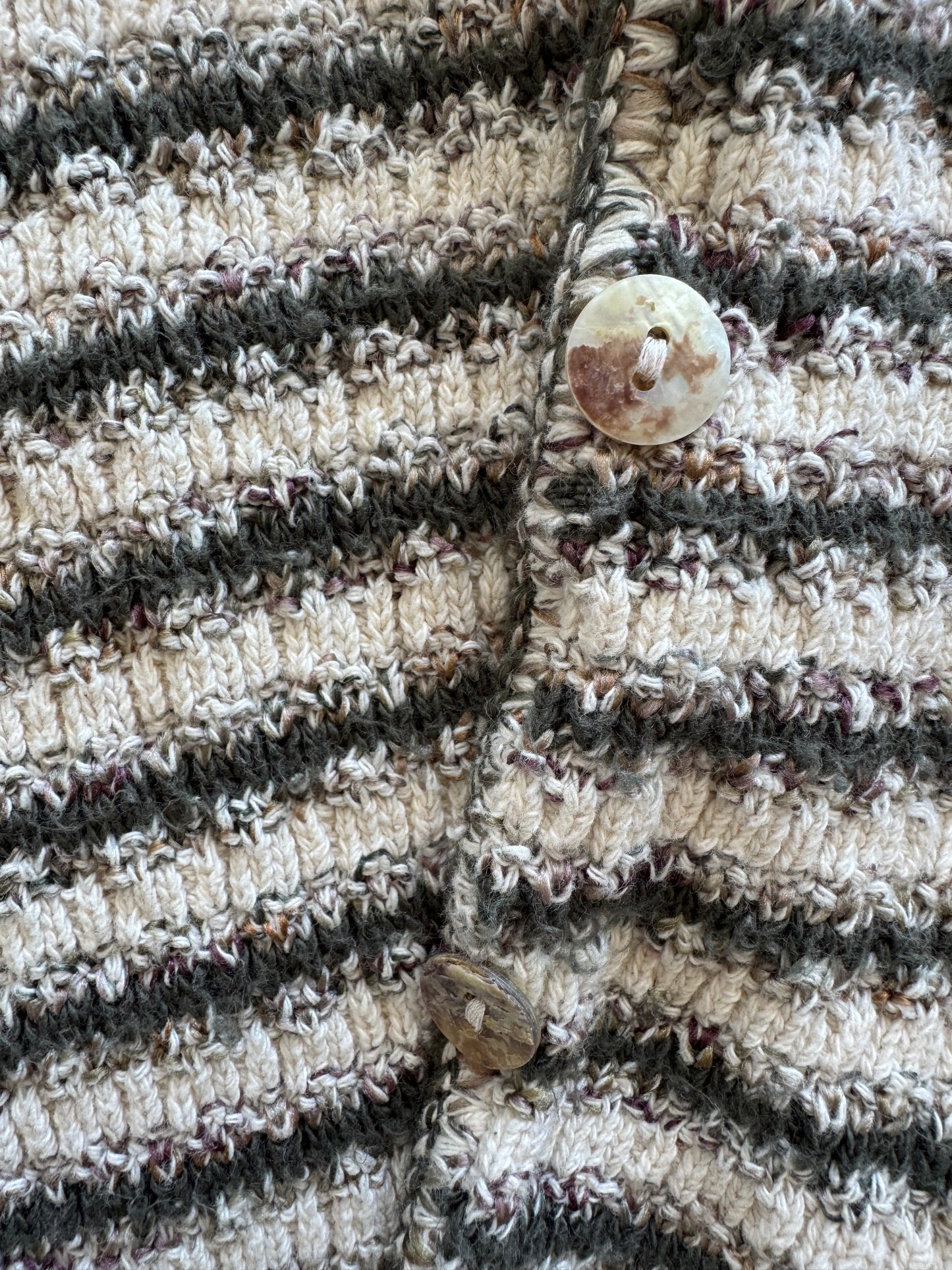Vintage Striped Women’s Cardigan - S