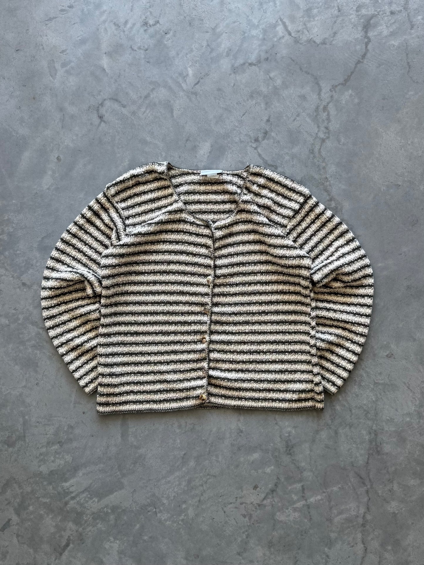 Vintage Striped Women’s Cardigan - S