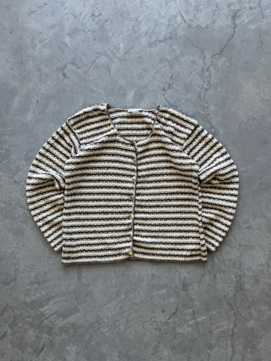 Vintage Striped Women’s Cardigan - S