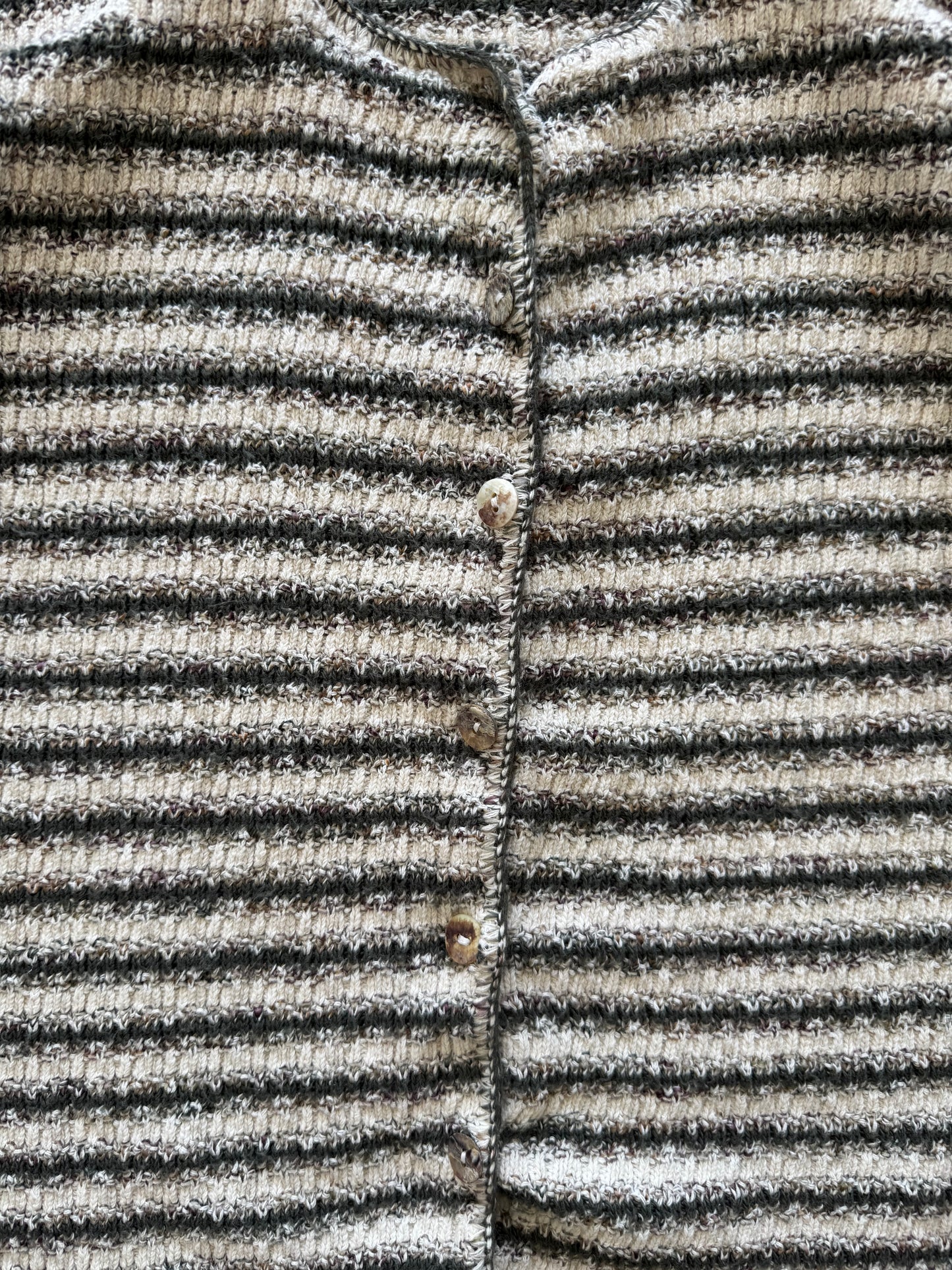 Vintage Striped Women’s Cardigan - S