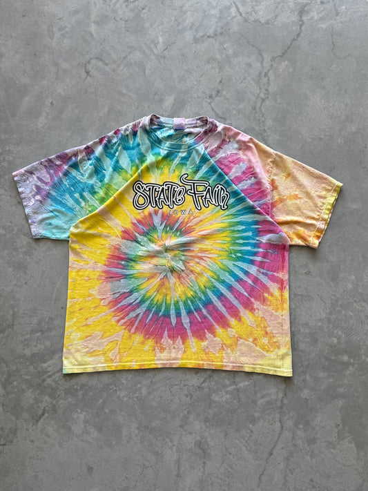 Vintage Tie Dye Iowa State Fair Tee - XXL