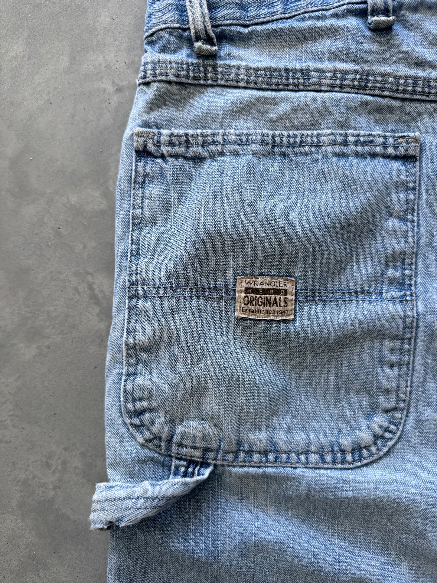 Vintage Wrangler Distressed Jorts - 38x10