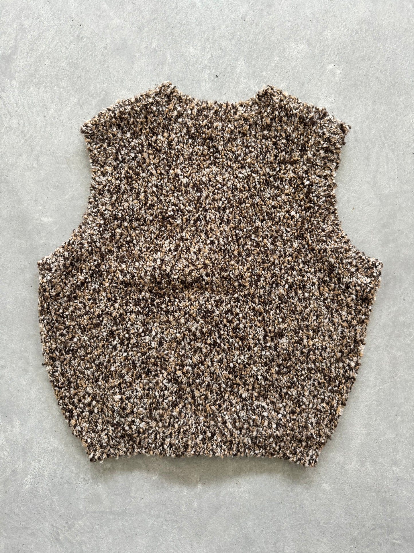 Vintage Cropped Sweater Vest - M