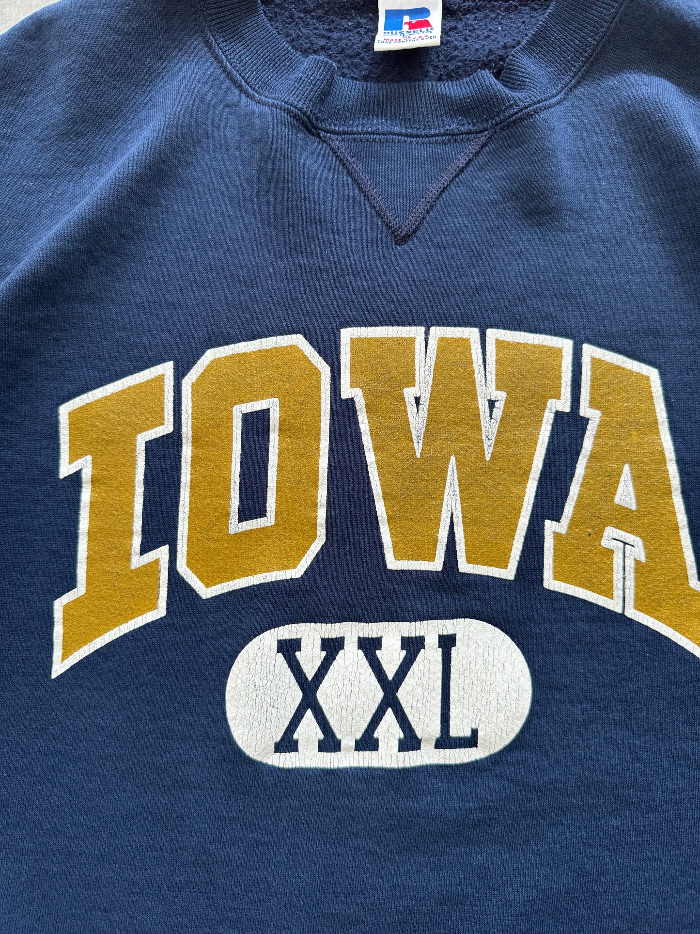 Vintage 90s Russell Iowa Sweatshirt - XL