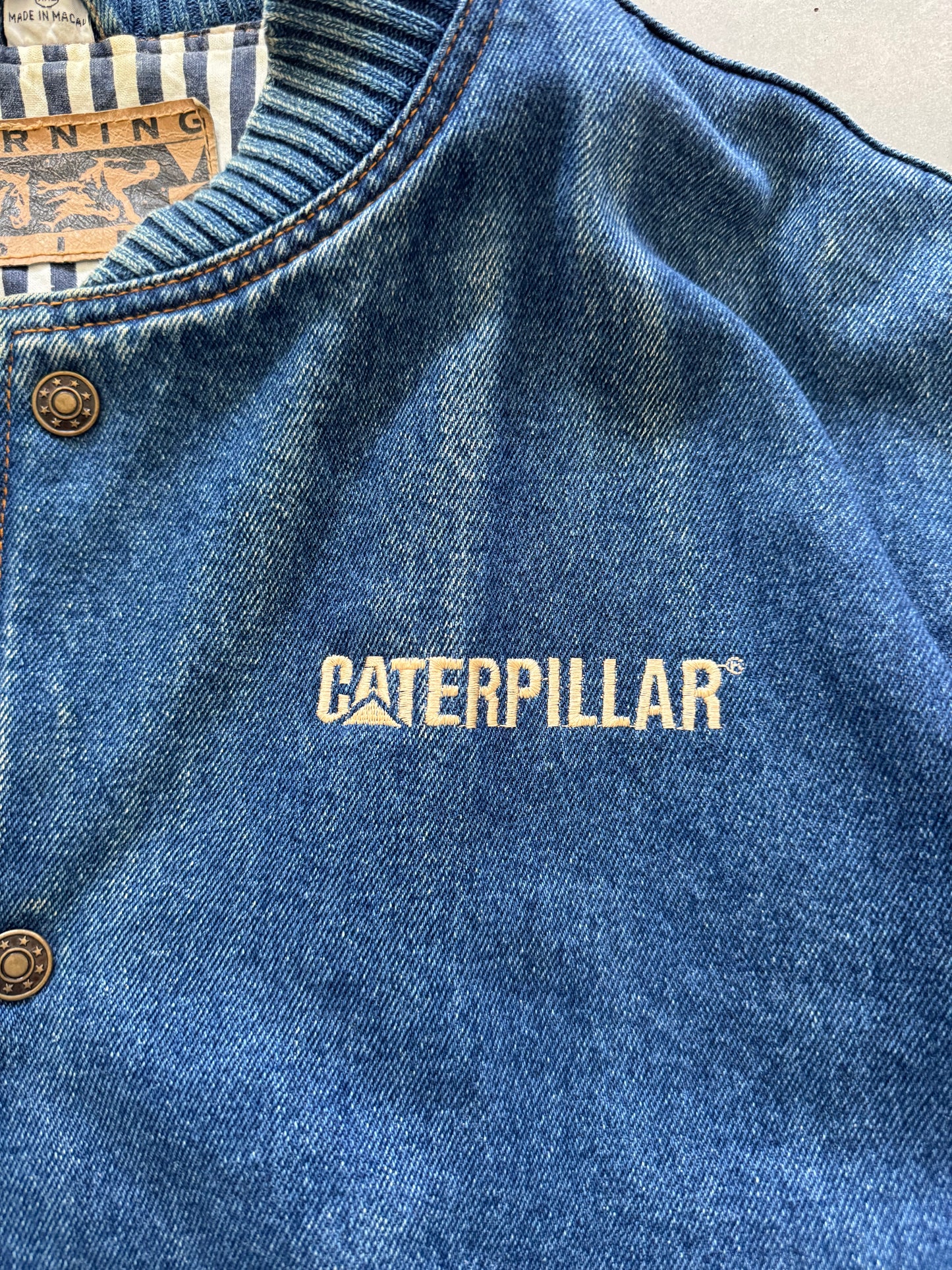 Vintage Caterpillar Denim Jacket - XXL